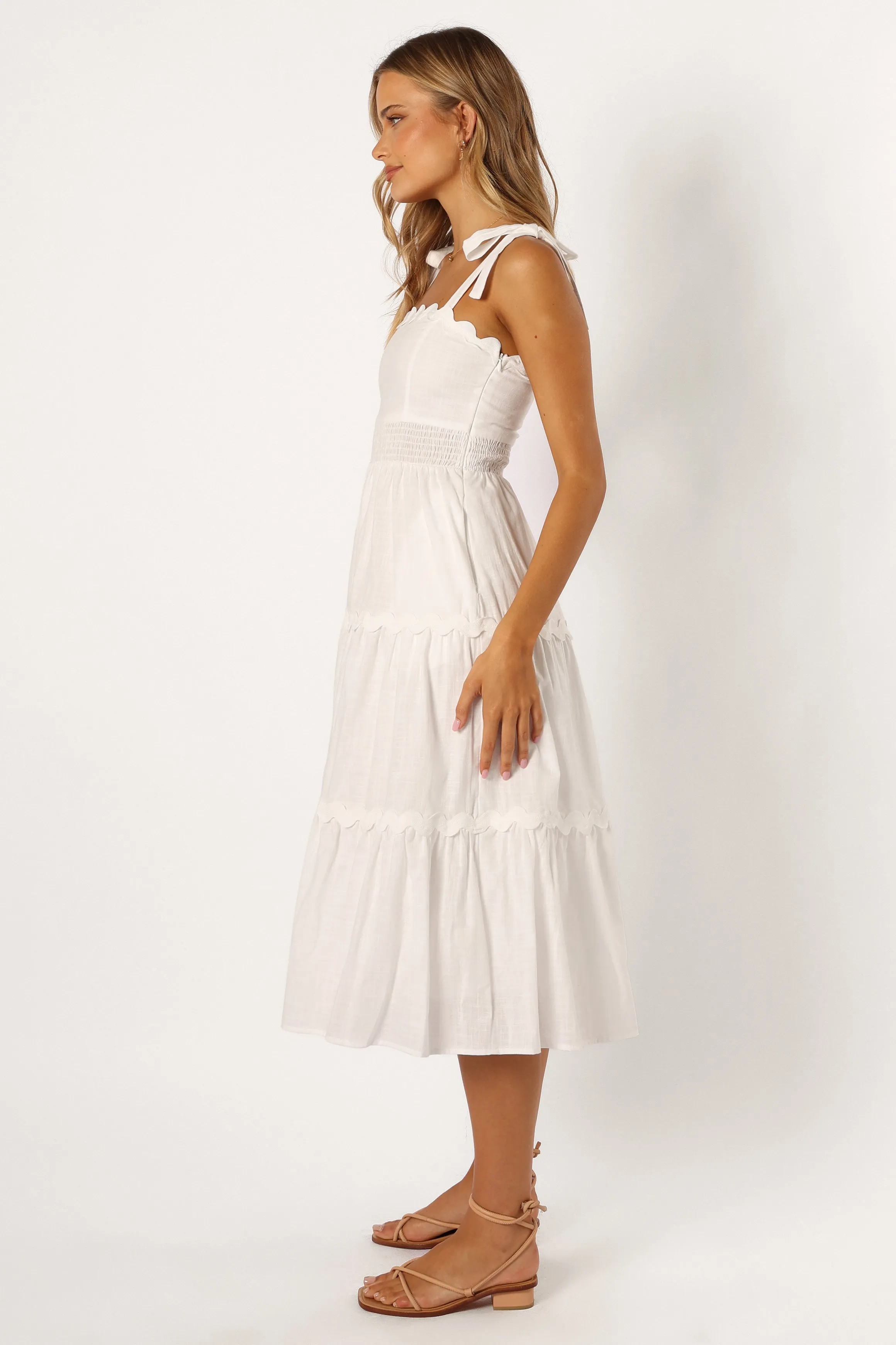 Urmi Midi Dress - White sold by Petal & Pup product image thumbnail 2