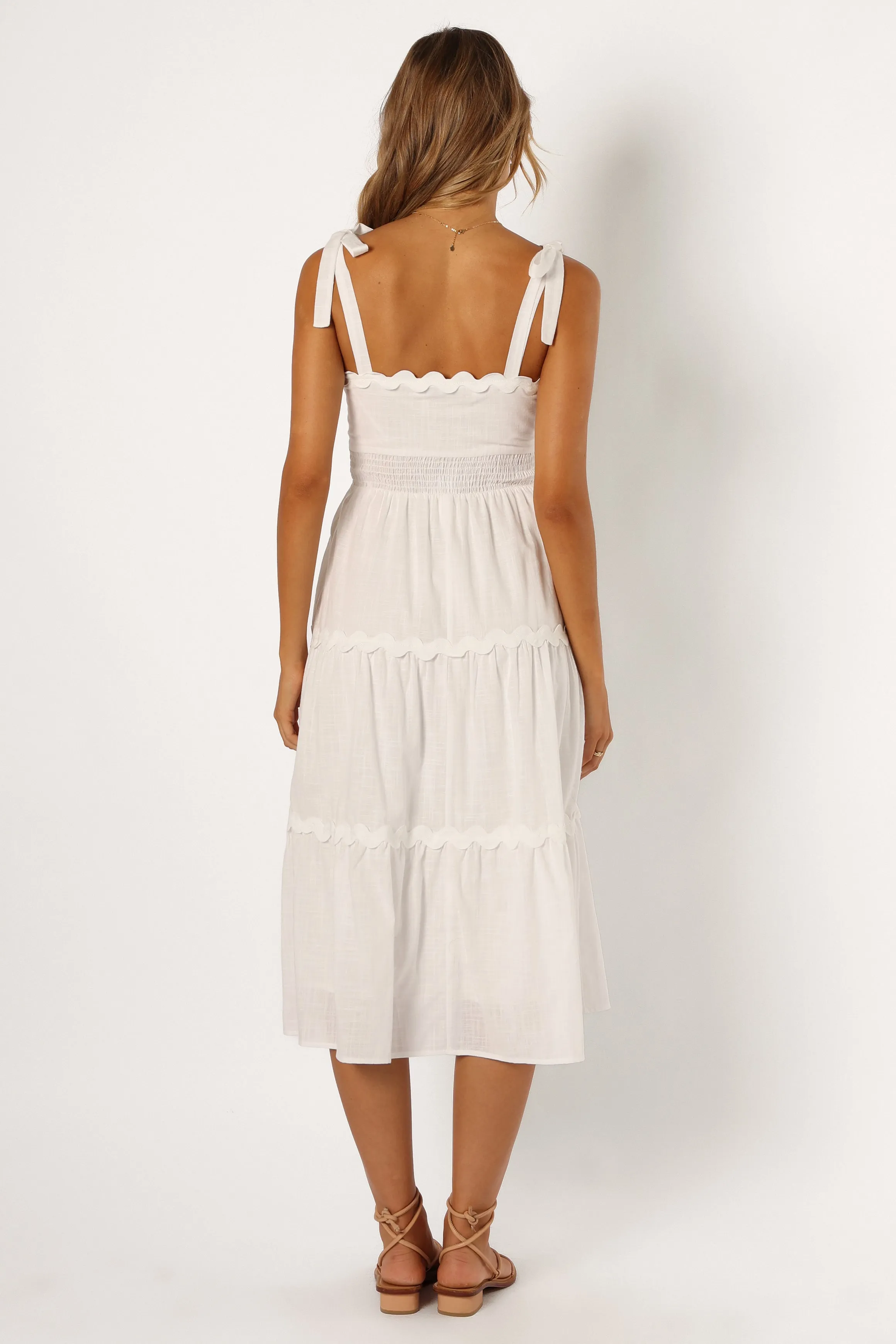 Urmi Midi Dress - White sold by Petal & Pup product image thumbnail 3