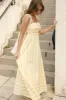 Pixie Maxi Dress - Yellow Pink Stripe sold by Petal & Pup