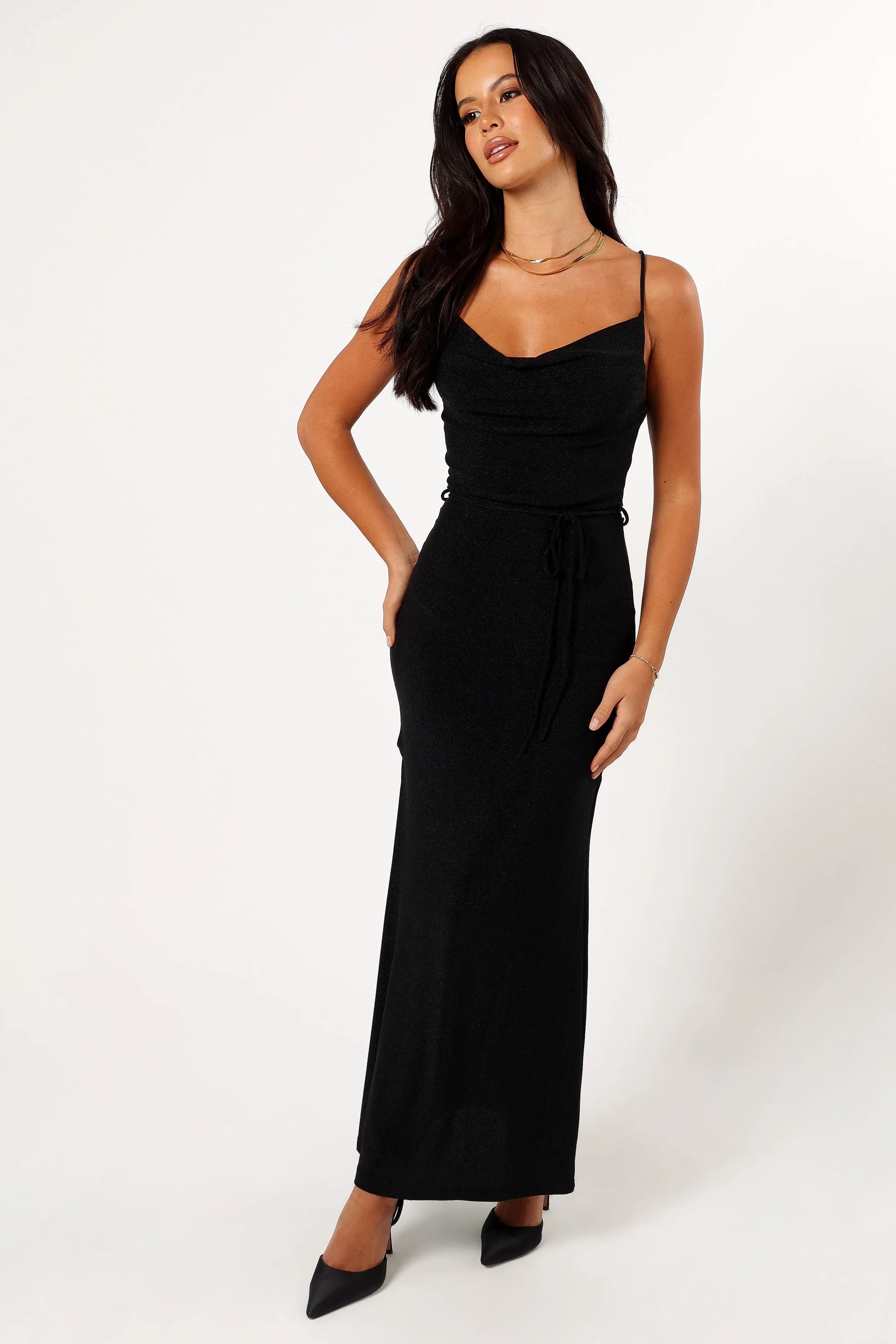Emily Midi Dress - Black sold by Petal & Pup product image thumbnail 5