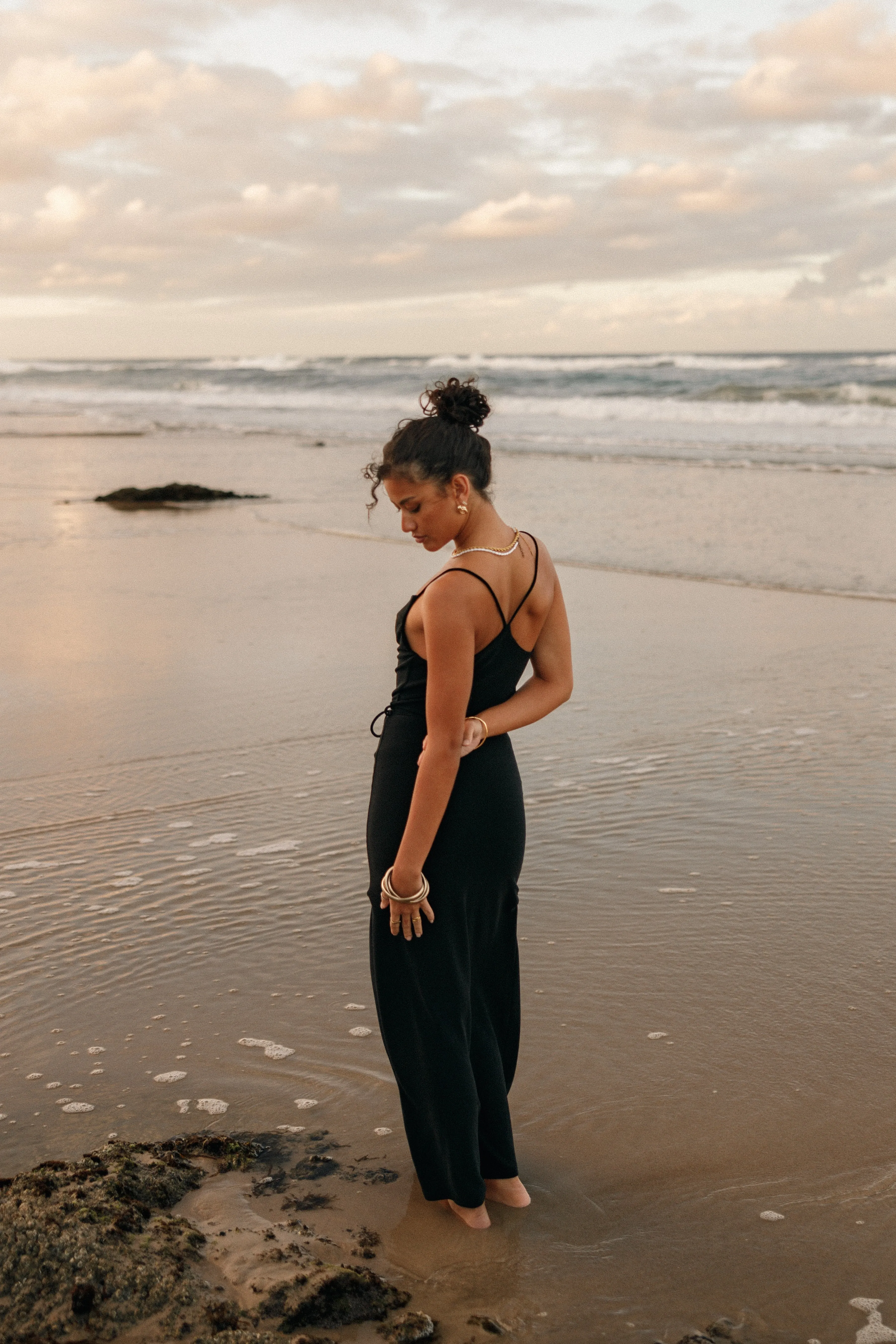 Emily Midi Dress - Black sold by Petal & Pup product image thumbnail 2