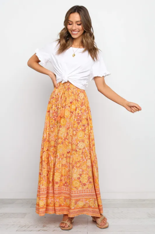 Nyasa Skirt - Orange sold by Petal & Pup