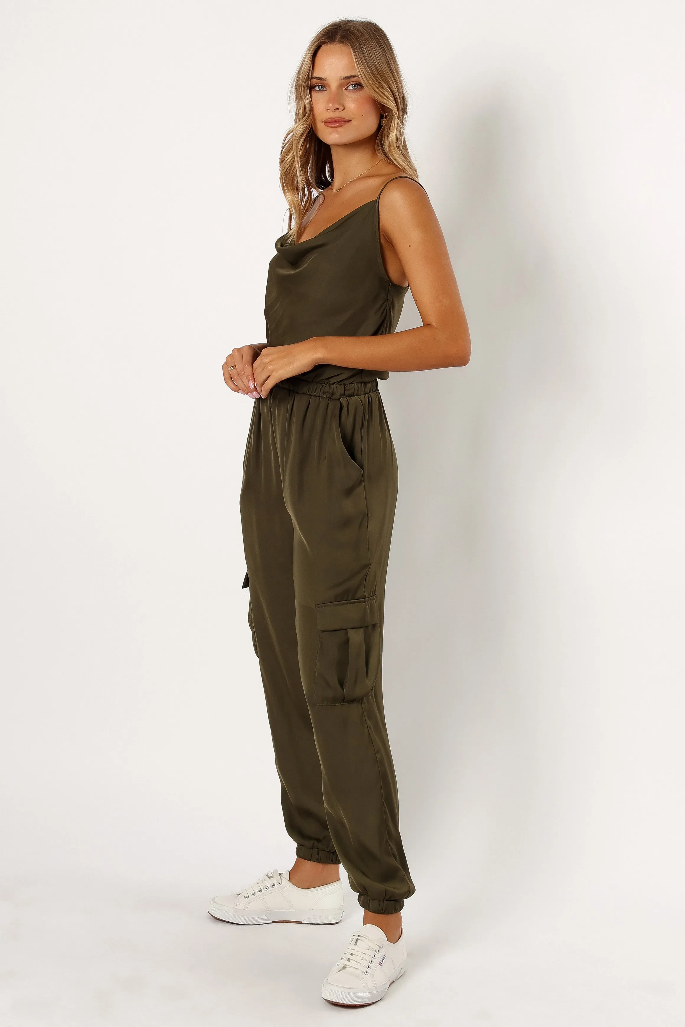 Jasleen Jumpsuit - Olive sold by Petal & Pup product image thumbnail 3