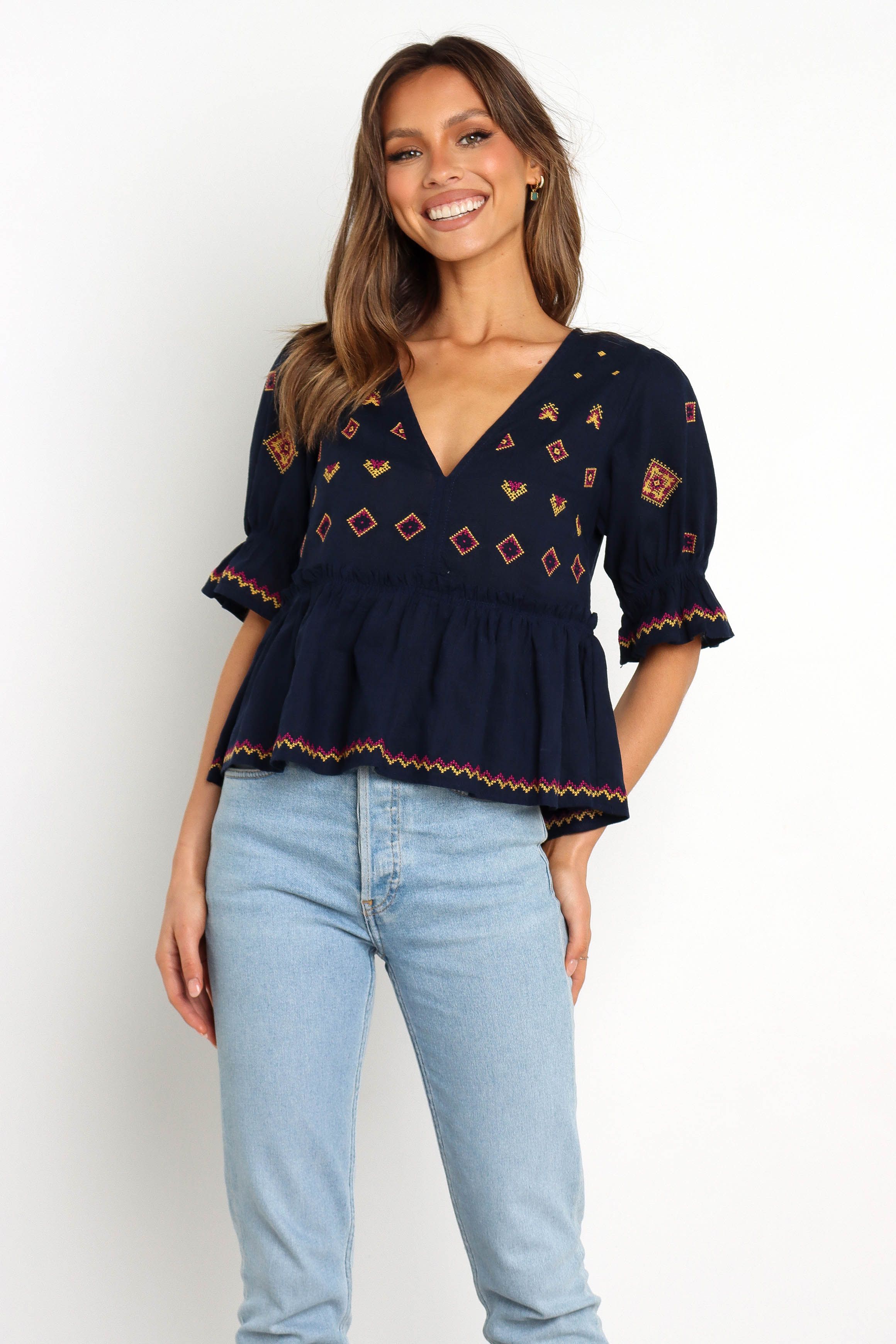 Dawston Top - Navy sold by Petal & Pup product image thumbnail 4