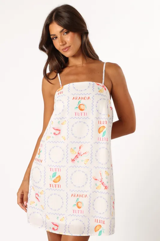 Surri Mini Dress - White made by Petal & Pup