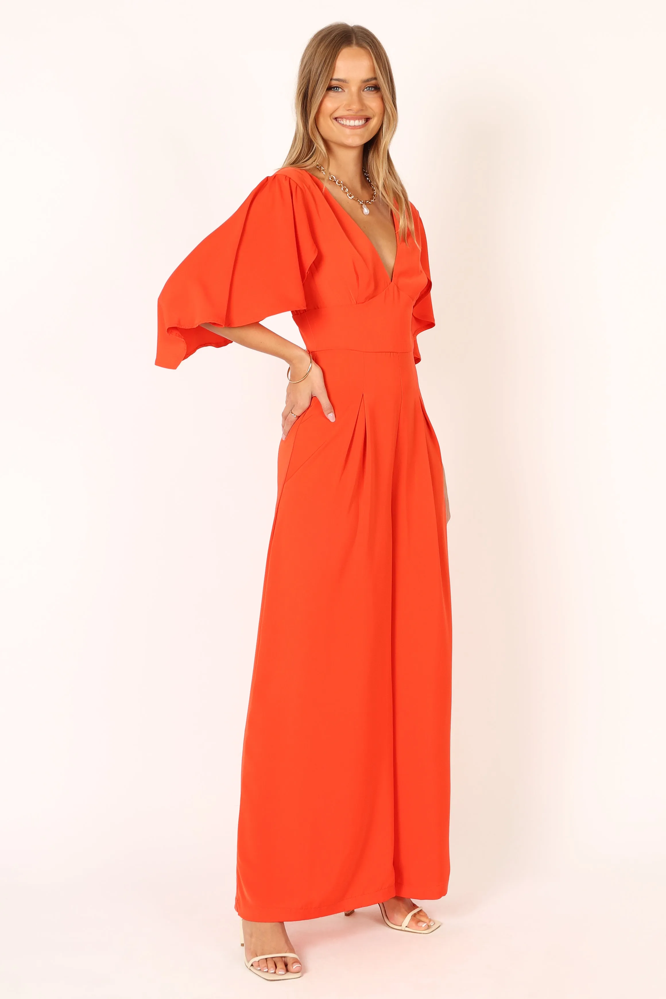 Carla Jumpsuit - Red sold by Petal & Pup product image thumbnail 4
