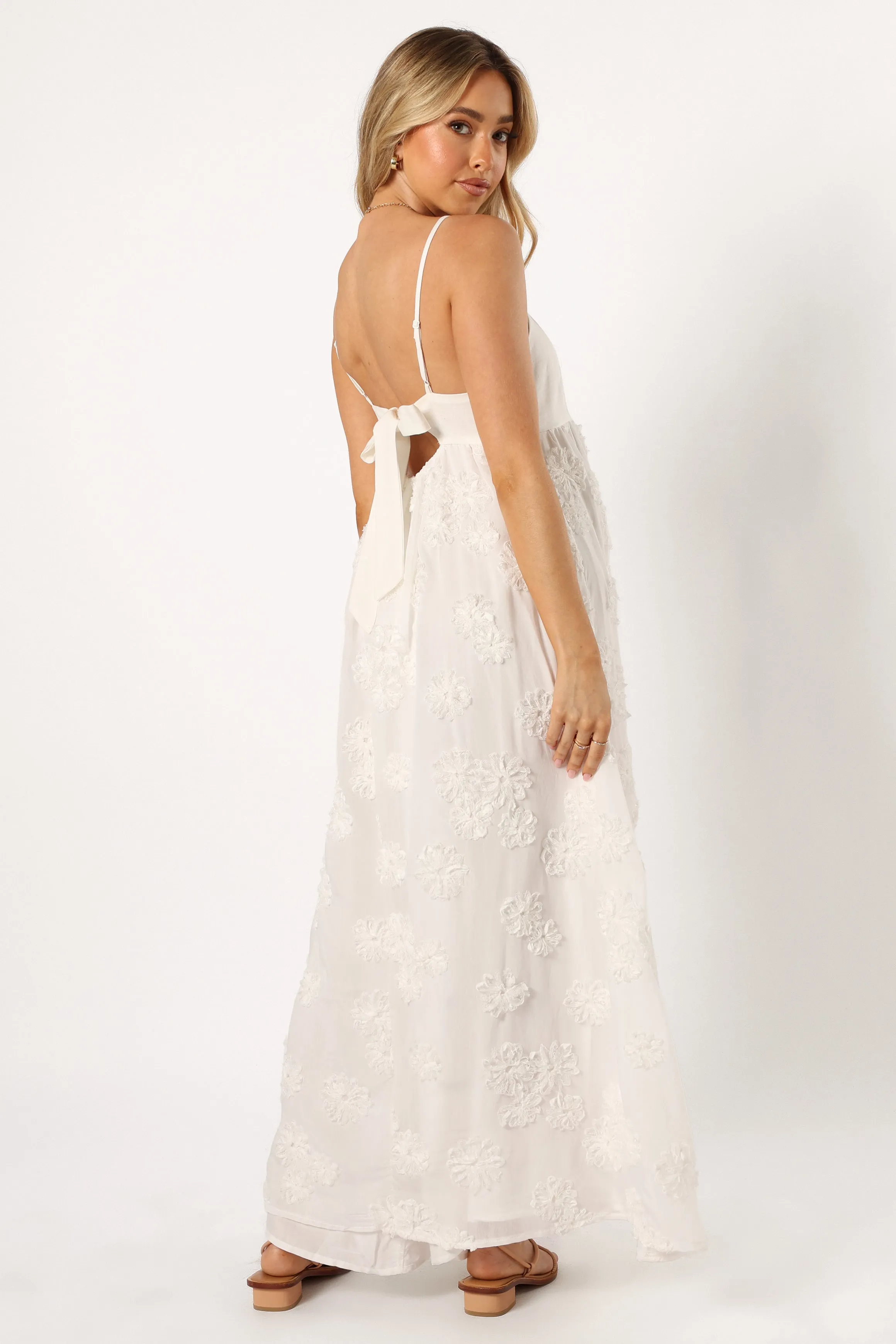 Trixie Maxi Dress - White sold by Petal & Pup product image thumbnail 3