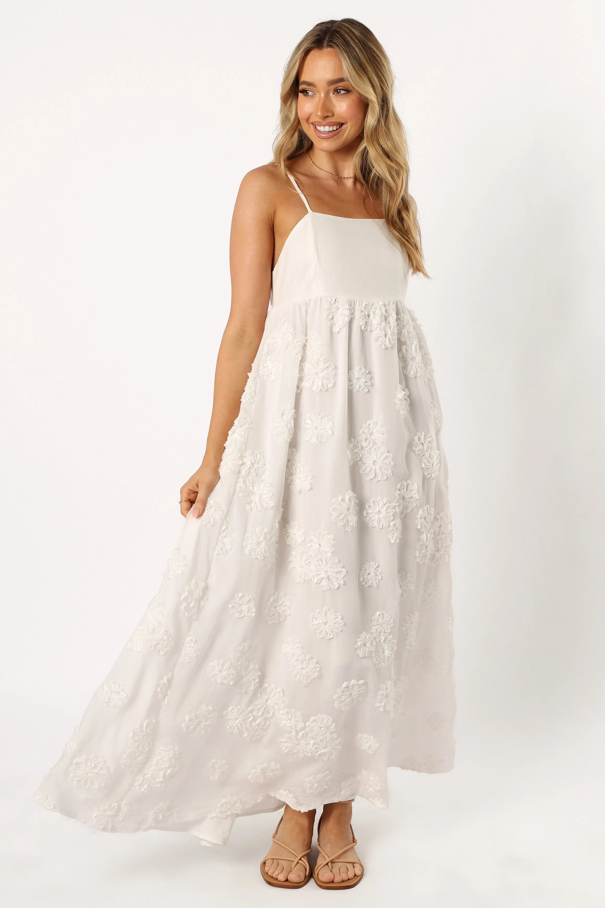 Trixie Maxi Dress - White sold by Petal & Pup product image thumbnail 4