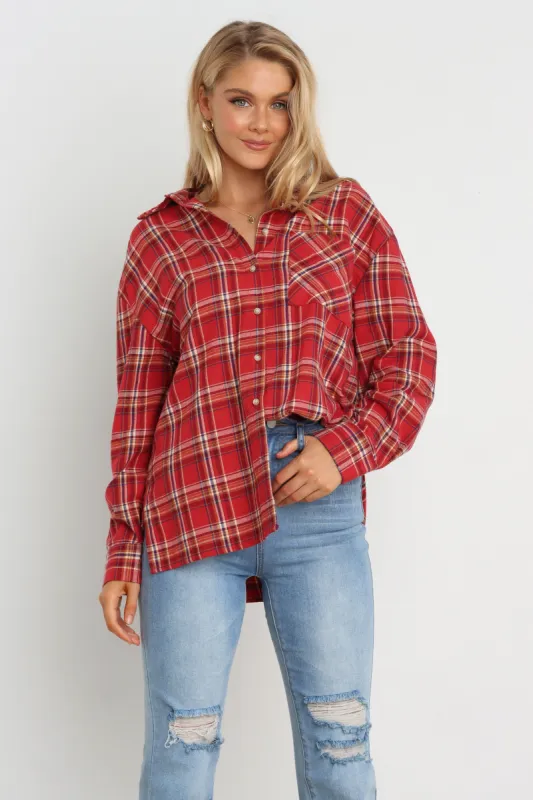 Tallie Top - Red made by Petal & Pup