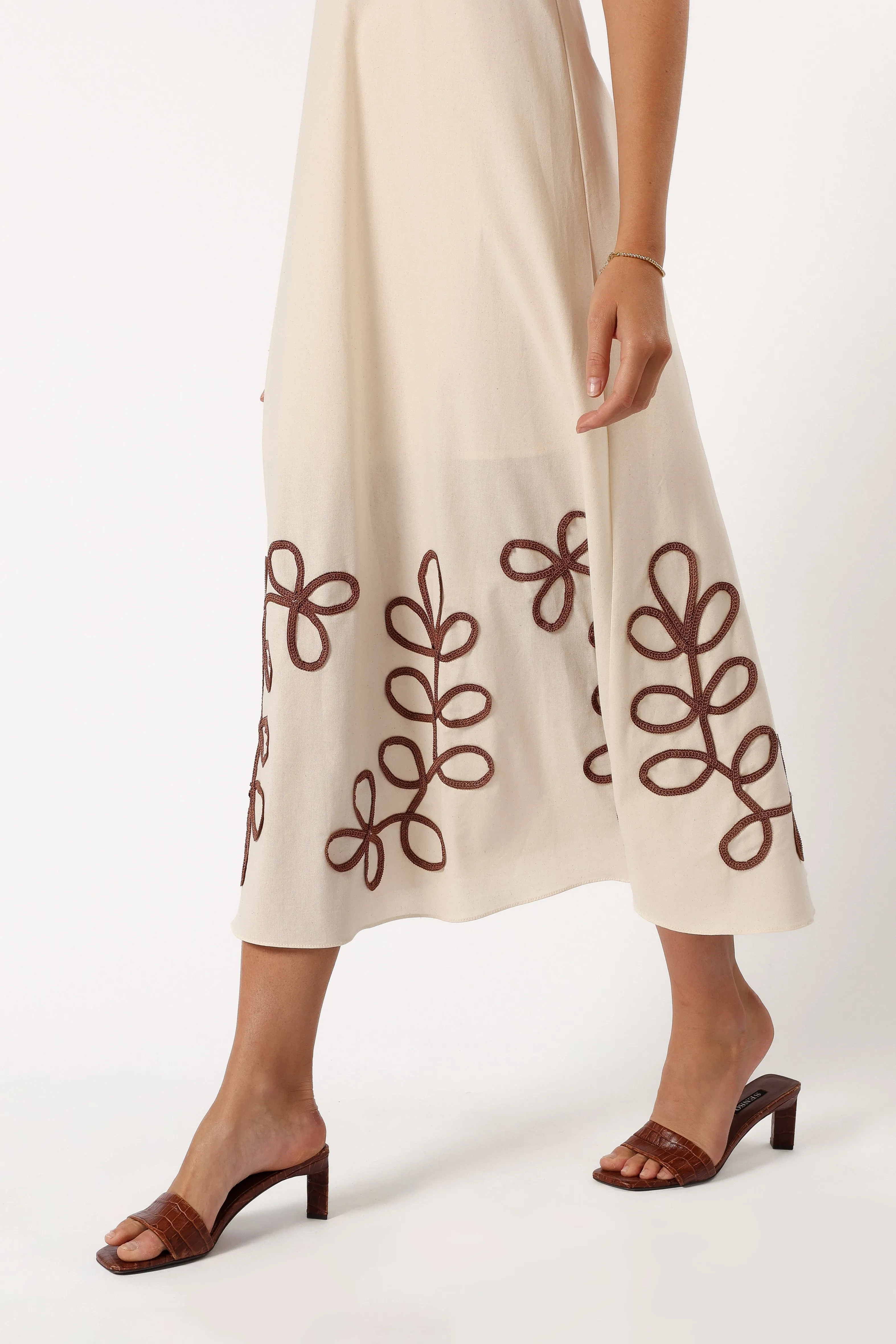 Charlotte Maxi Dress - Beige sold by Petal & Pup product image thumbnail 4