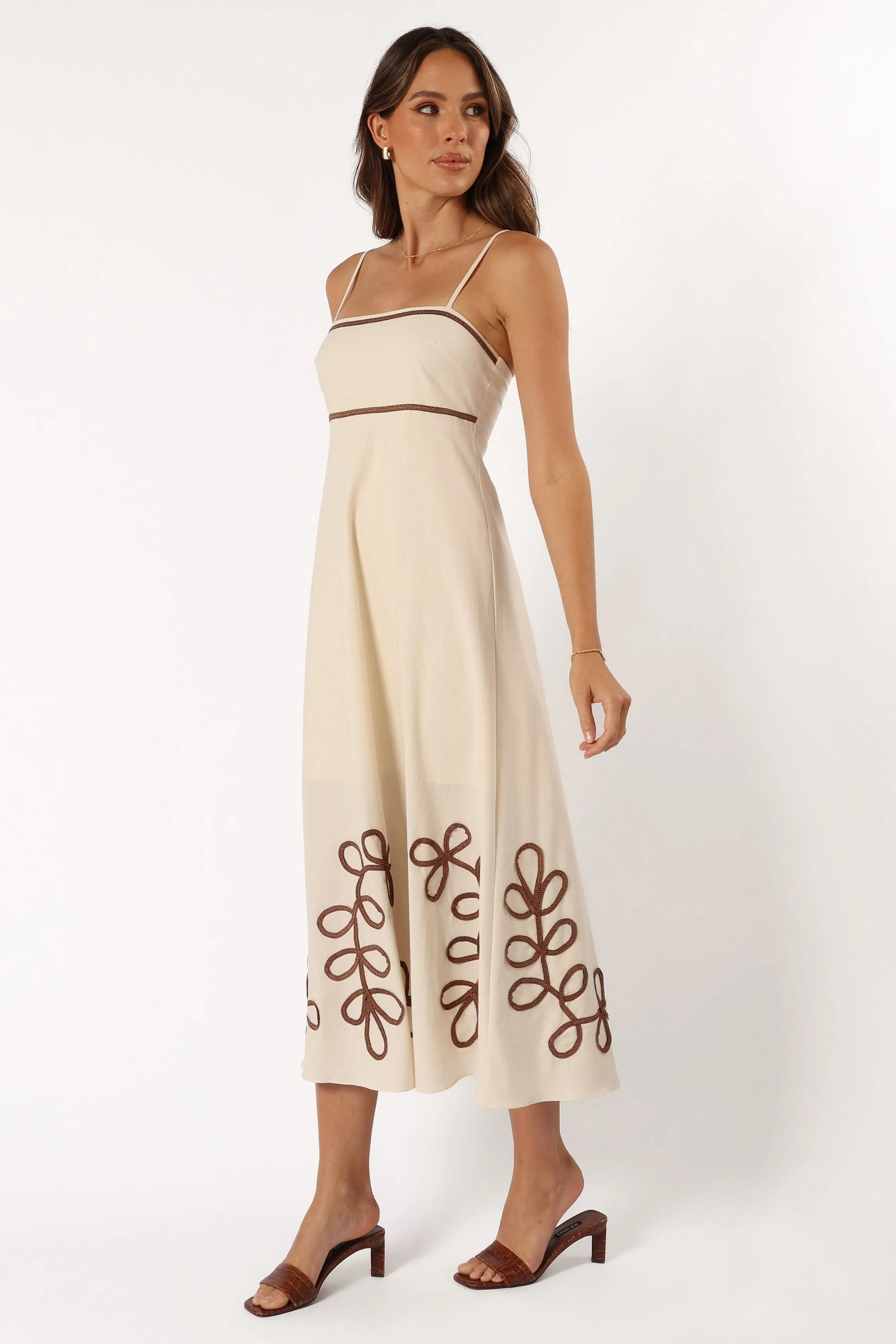 Charlotte Maxi Dress - Beige sold by Petal & Pup product image thumbnail 3