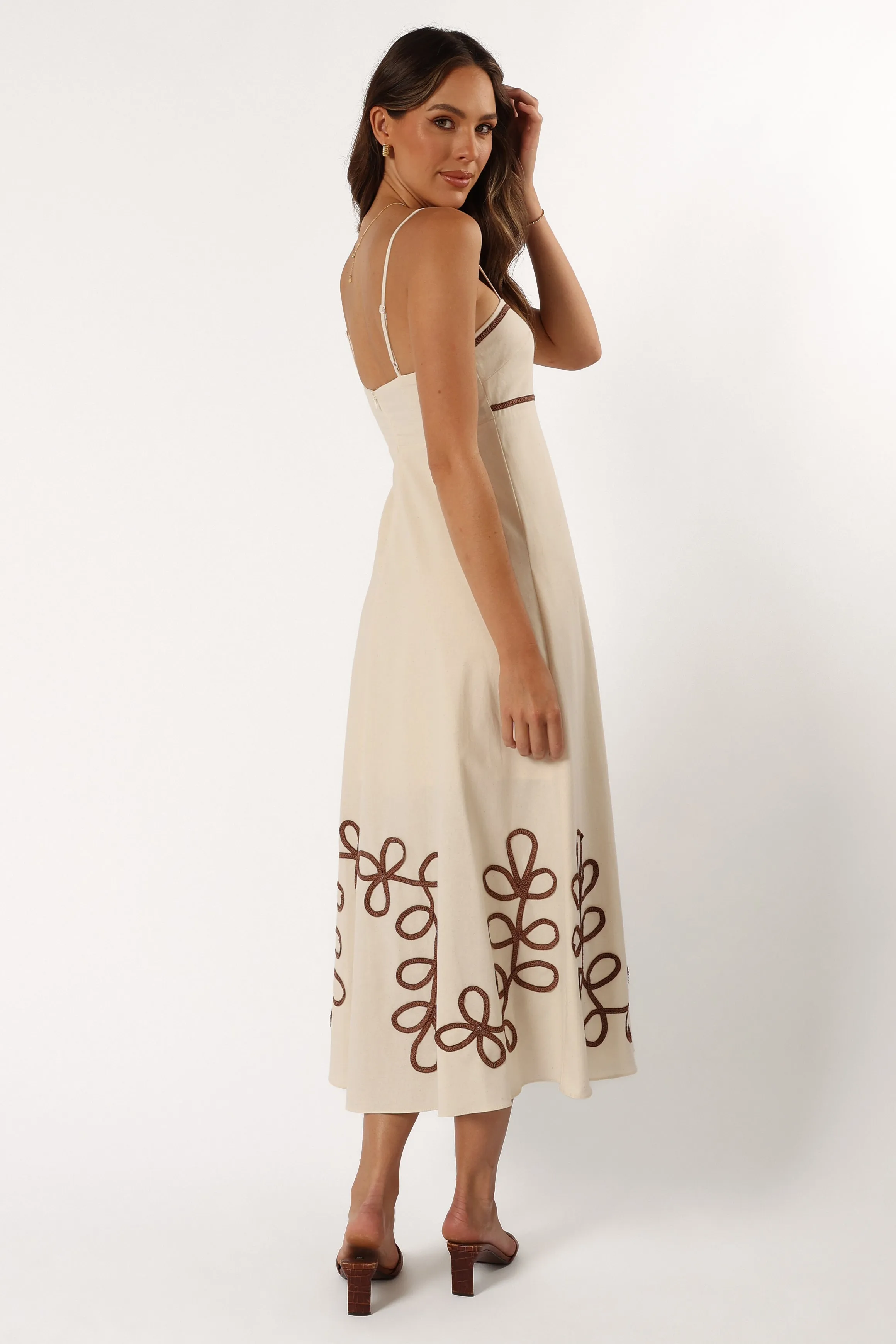Charlotte Maxi Dress - Beige sold by Petal & Pup product image thumbnail 5