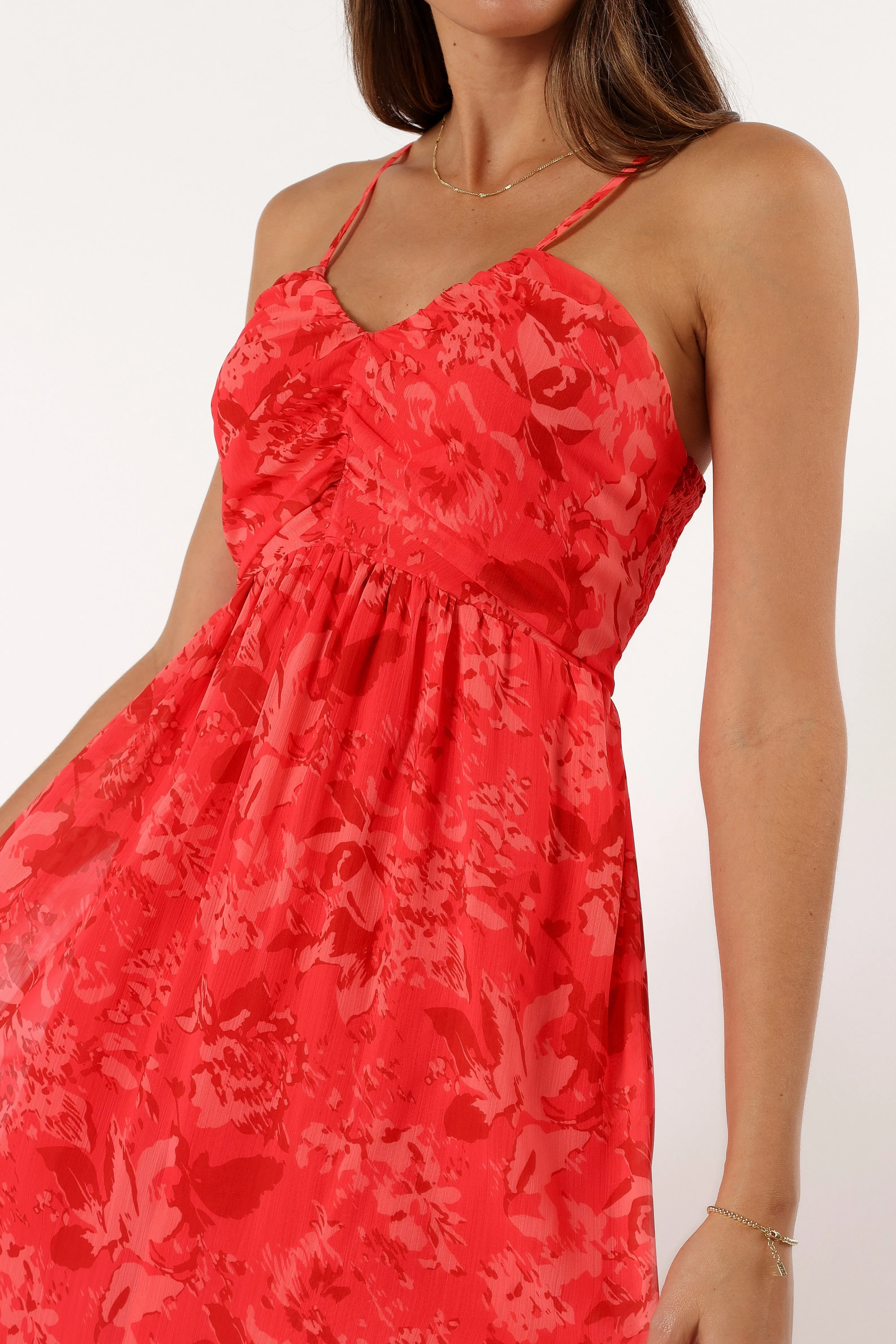 Destiny Midi Dress - Red sold by Petal & Pup product image thumbnail 2