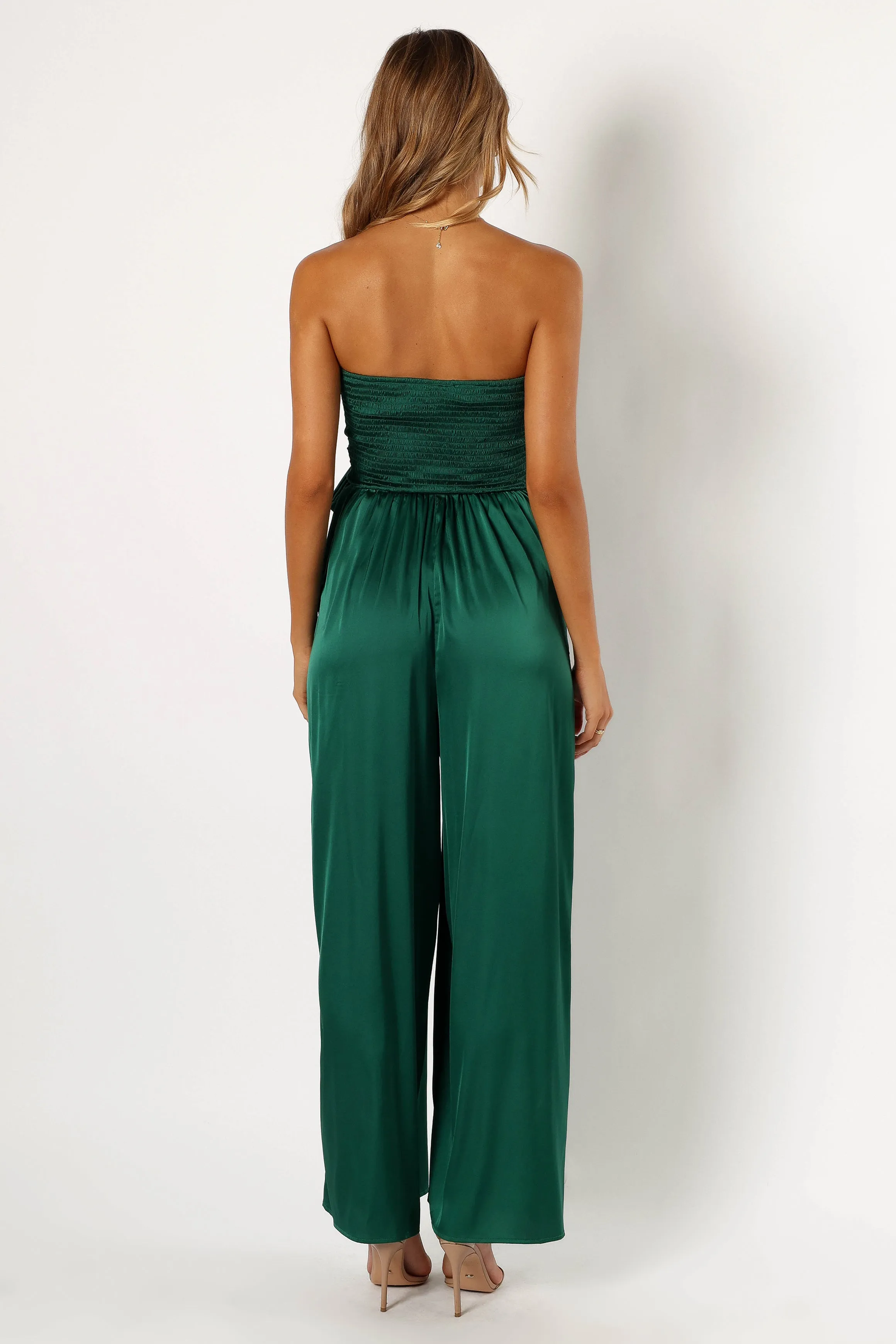 Tanya Strapless Jumpsuit - Emerald sold by Petal & Pup product image thumbnail 4