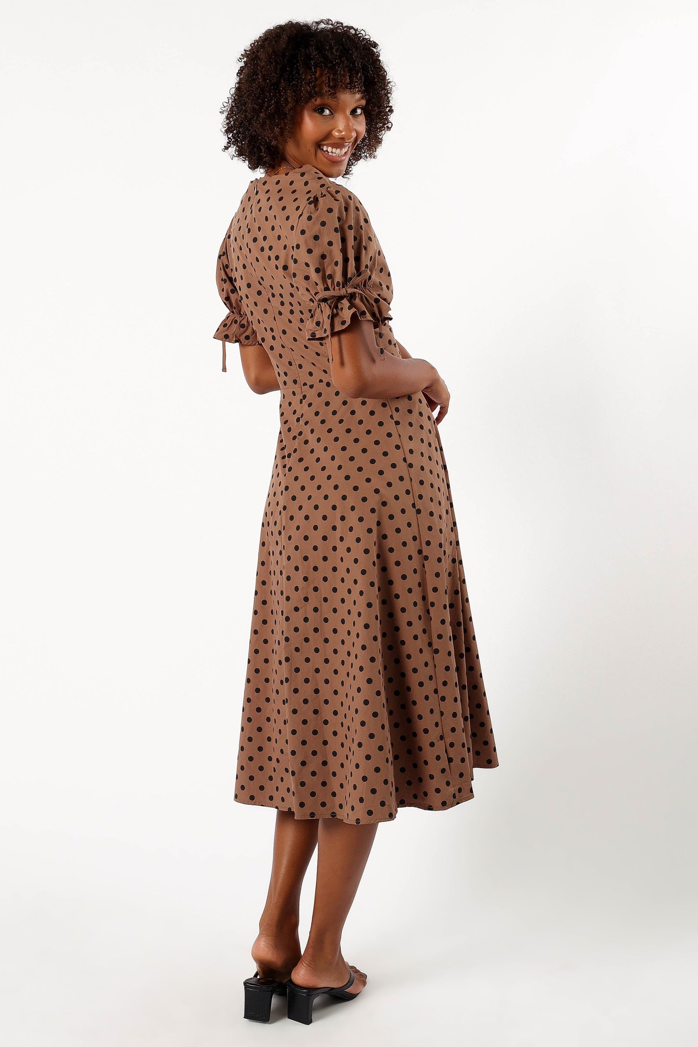 Charlie Maxi Dress - Camel/Black sold by Petal & Pup product image thumbnail 4