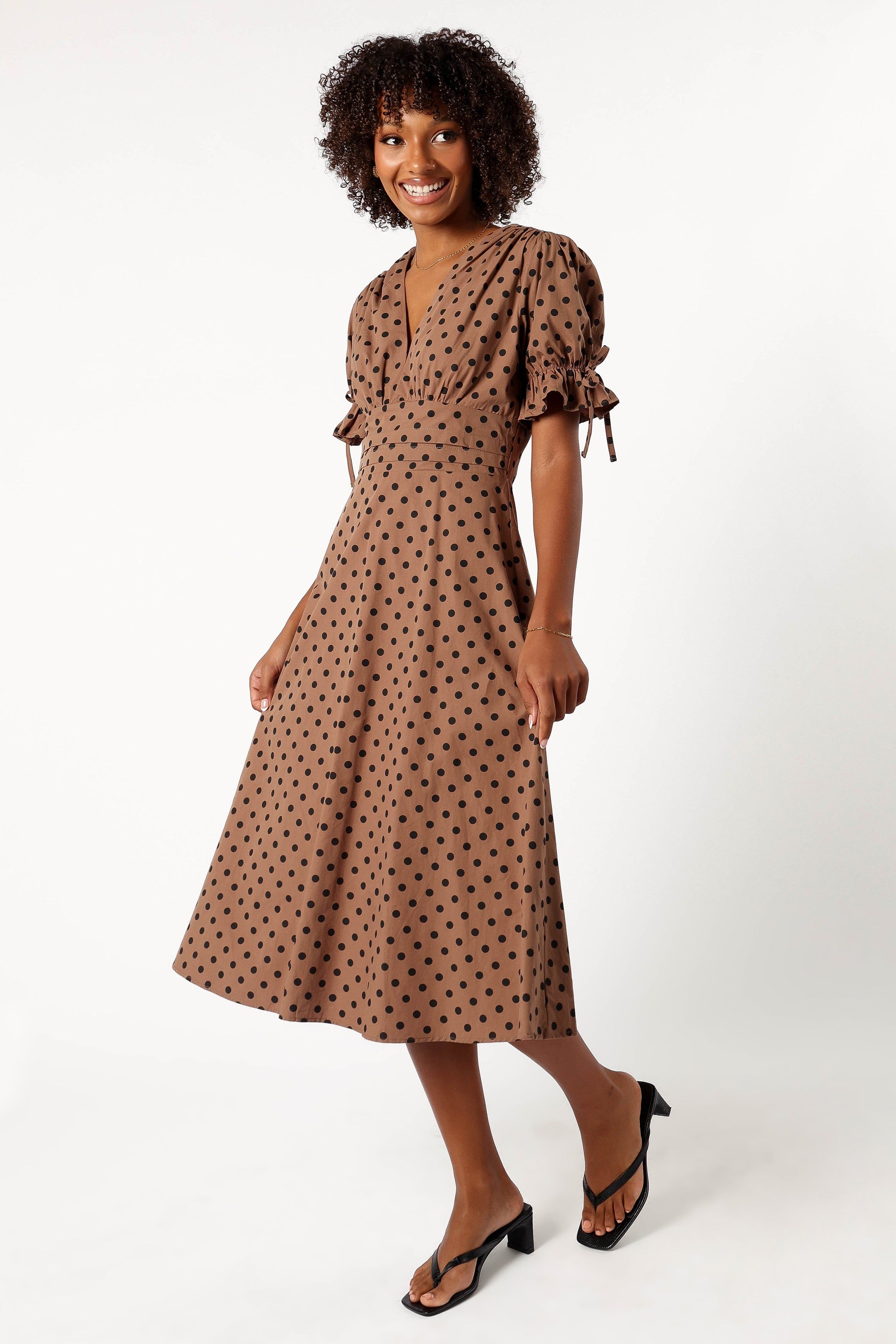 Charlie Maxi Dress - Camel/Black sold by Petal & Pup product image thumbnail 5
