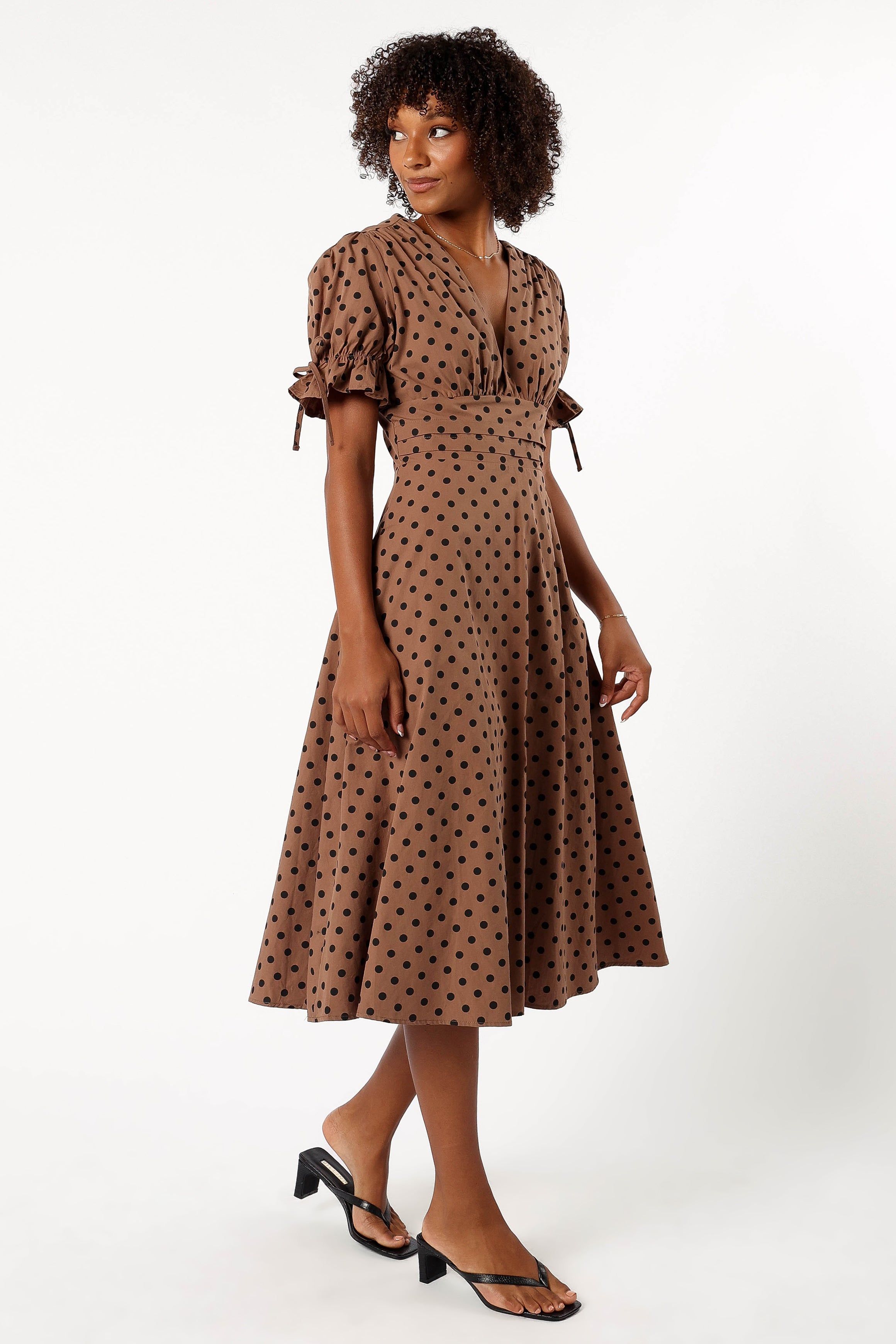Charlie Maxi Dress - Camel/Black sold by Petal & Pup product image thumbnail 3