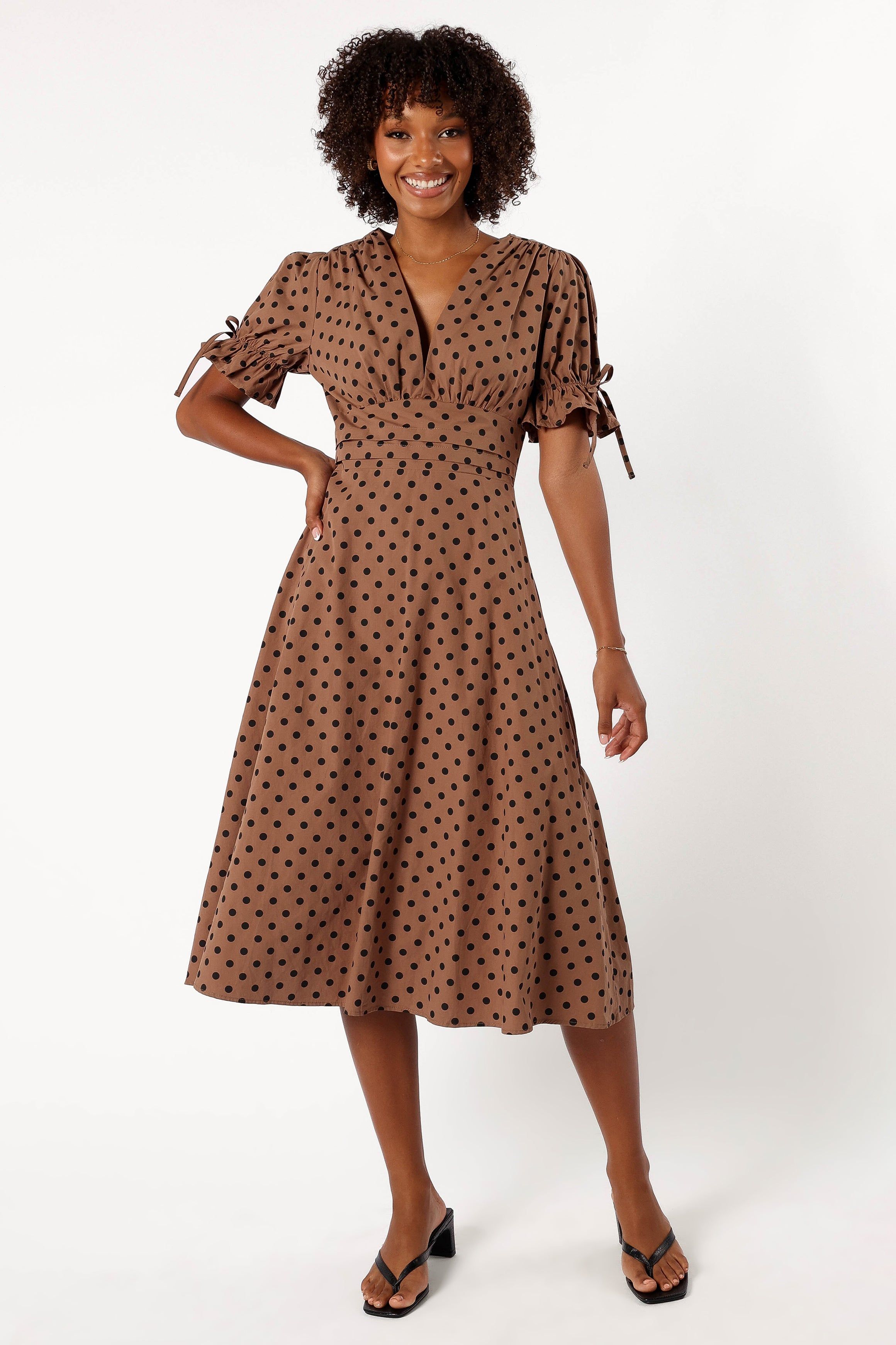 Charlie Maxi Dress - Camel/Black sold by Petal & Pup product image thumbnail 2