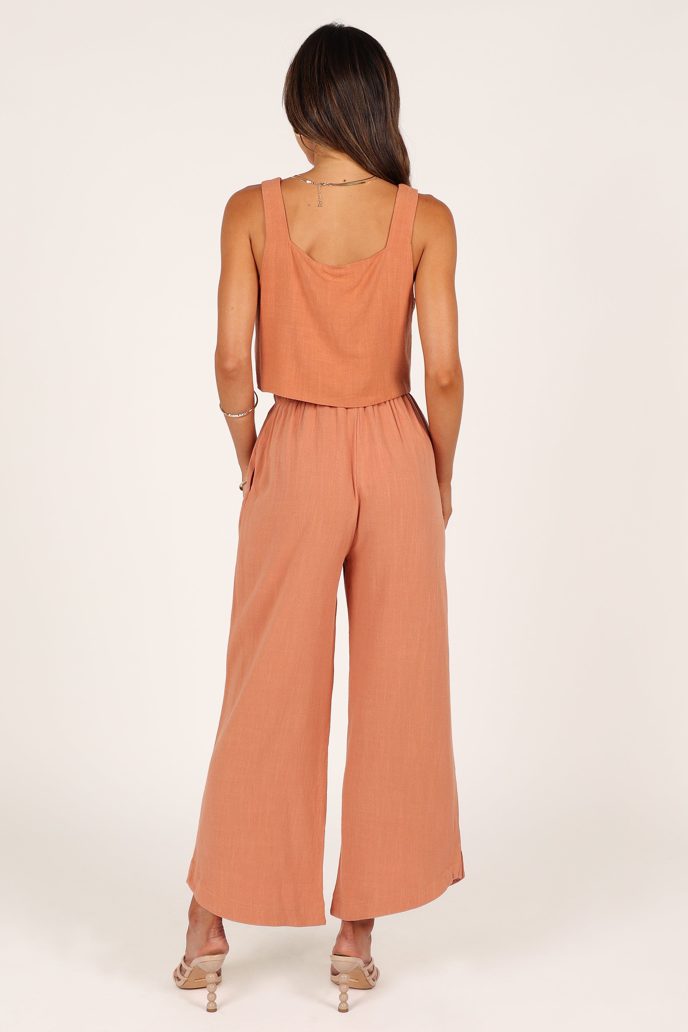 Eleanor High Waisted Pants - Rust sold by Petal & Pup product image thumbnail 5