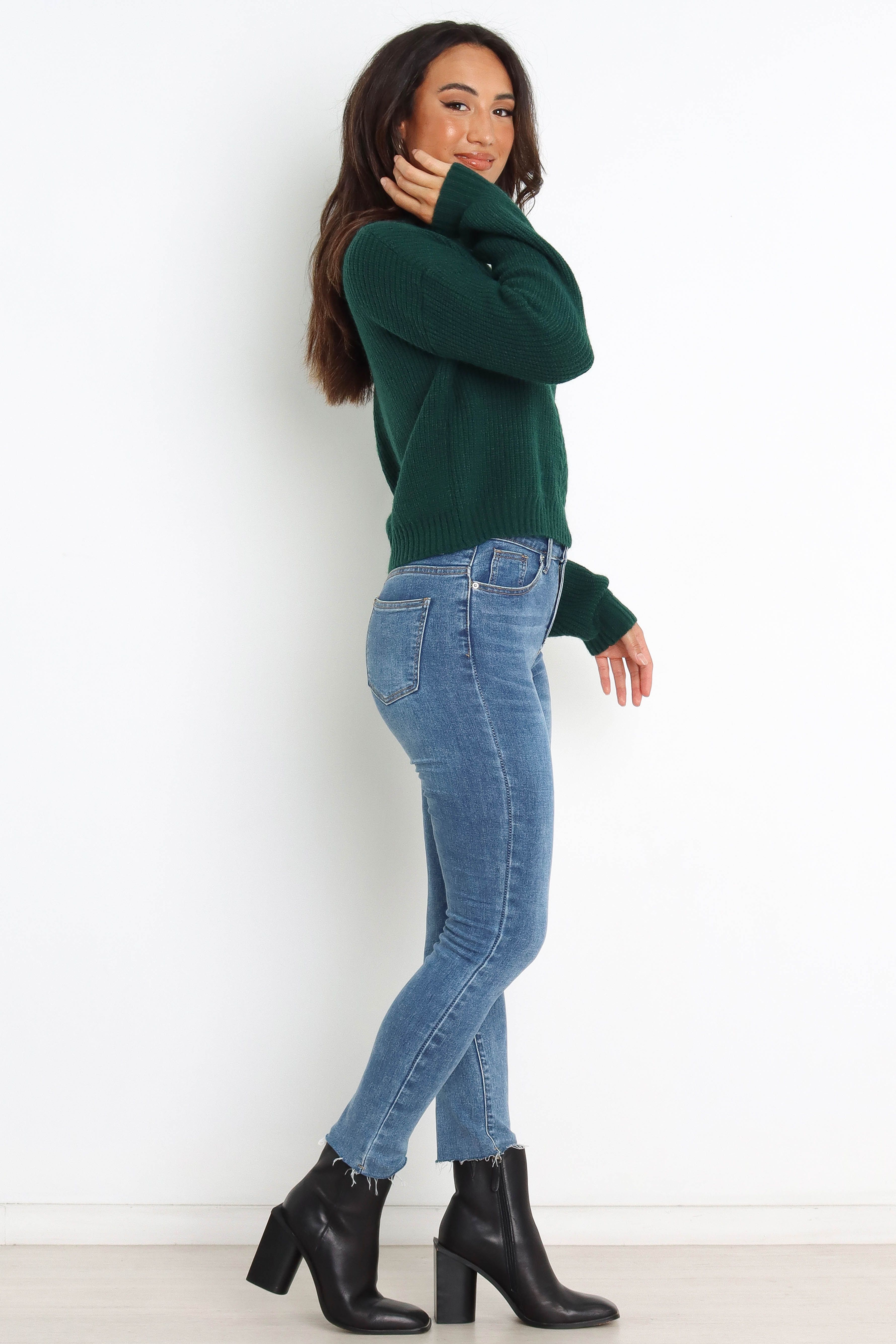 Henrie Knit Sweater - Emerald sold by Petal & Pup product image thumbnail 6