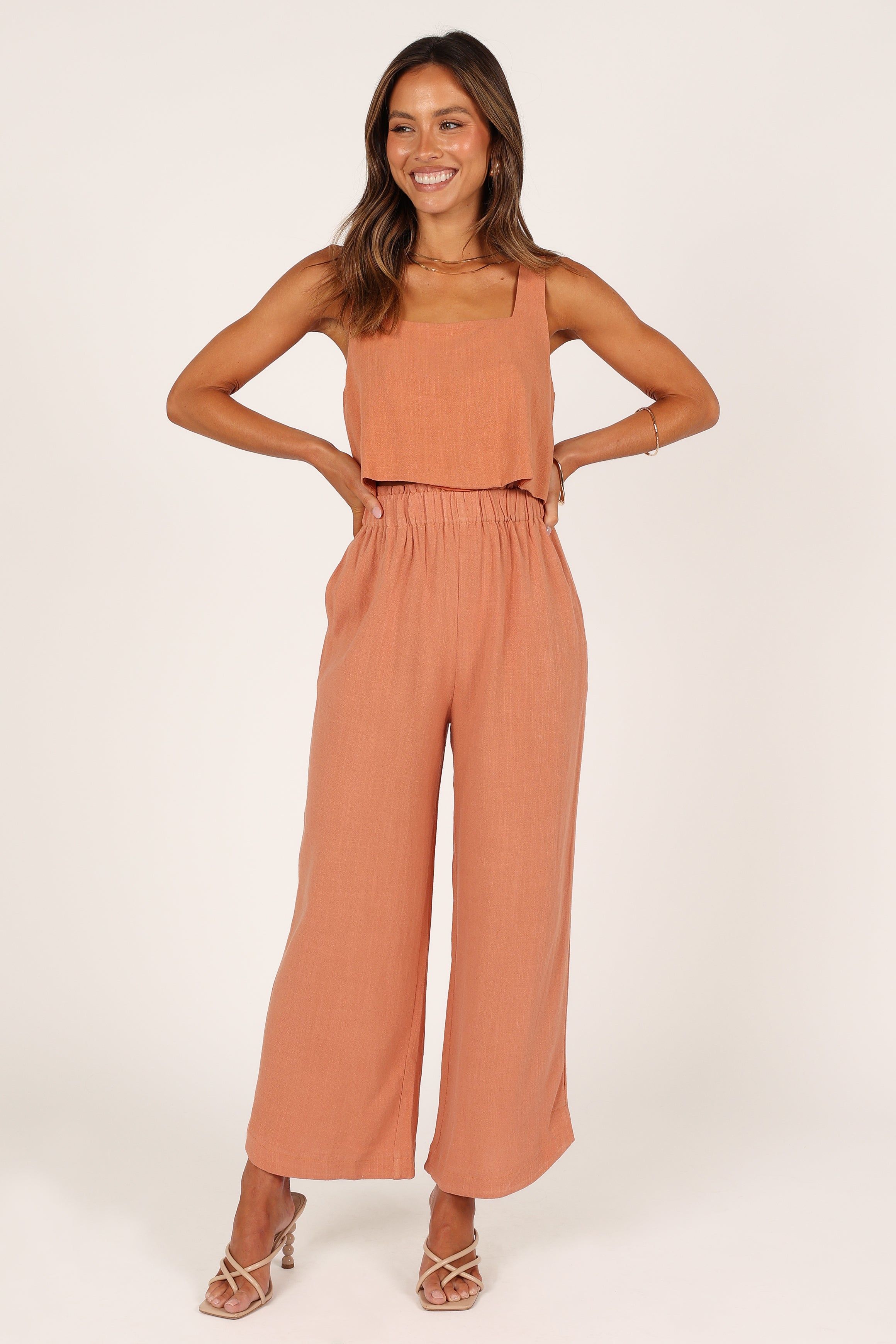 Eleanor High Waisted Pants - Rust sold by Petal & Pup product image thumbnail 7
