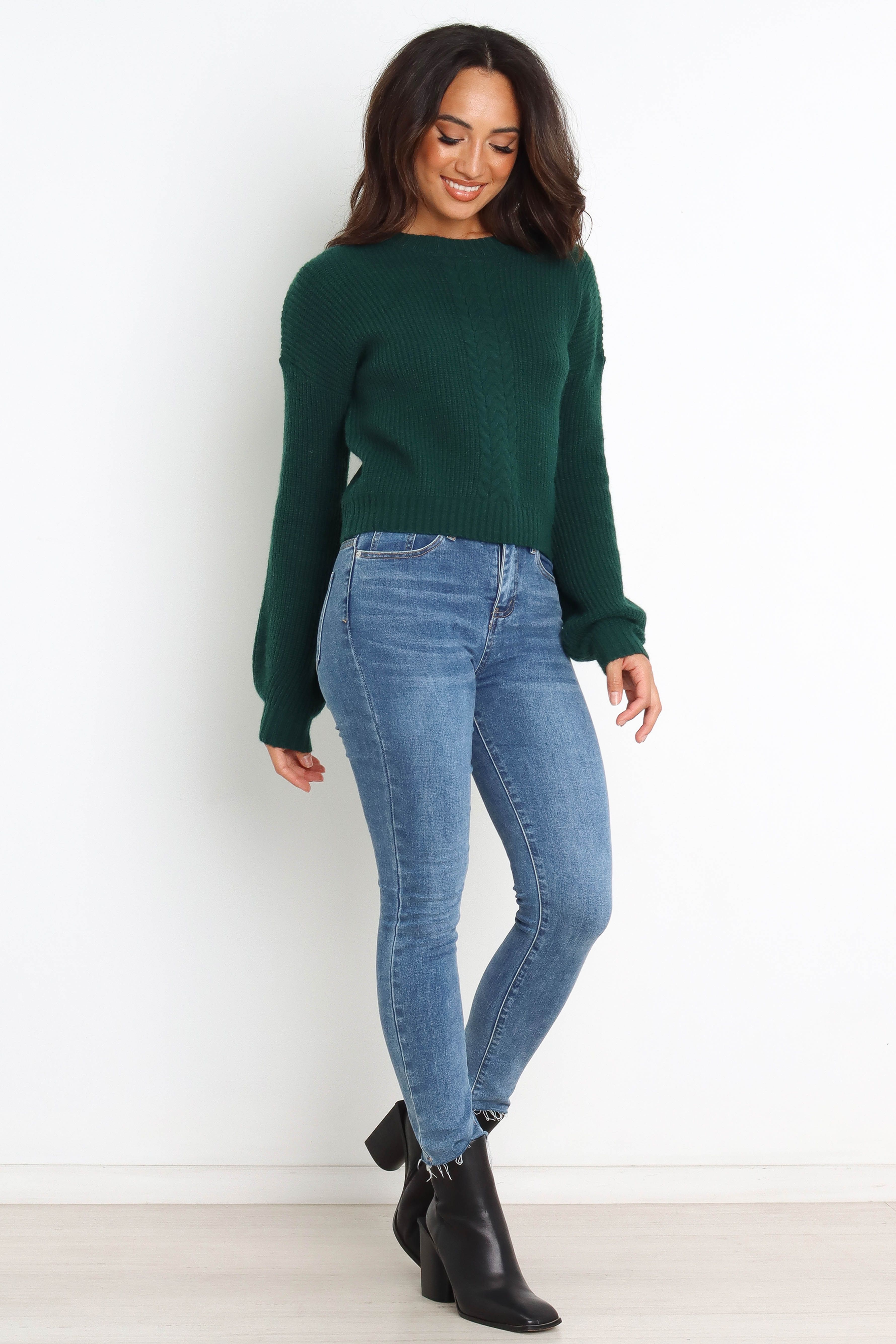 Henrie Knit Sweater - Emerald sold by Petal & Pup product image thumbnail 8