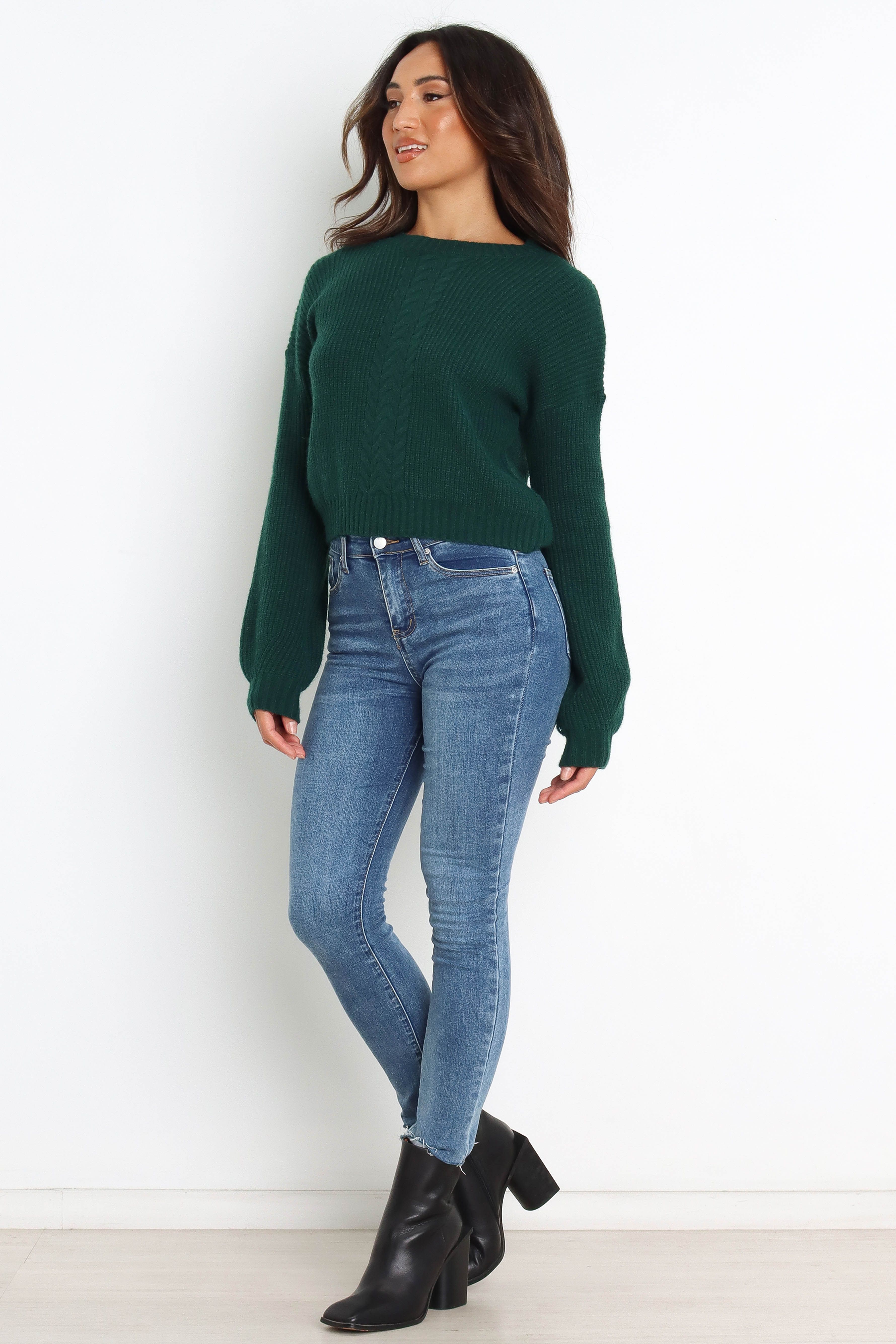 Henrie Knit Sweater - Emerald sold by Petal & Pup product image thumbnail 5