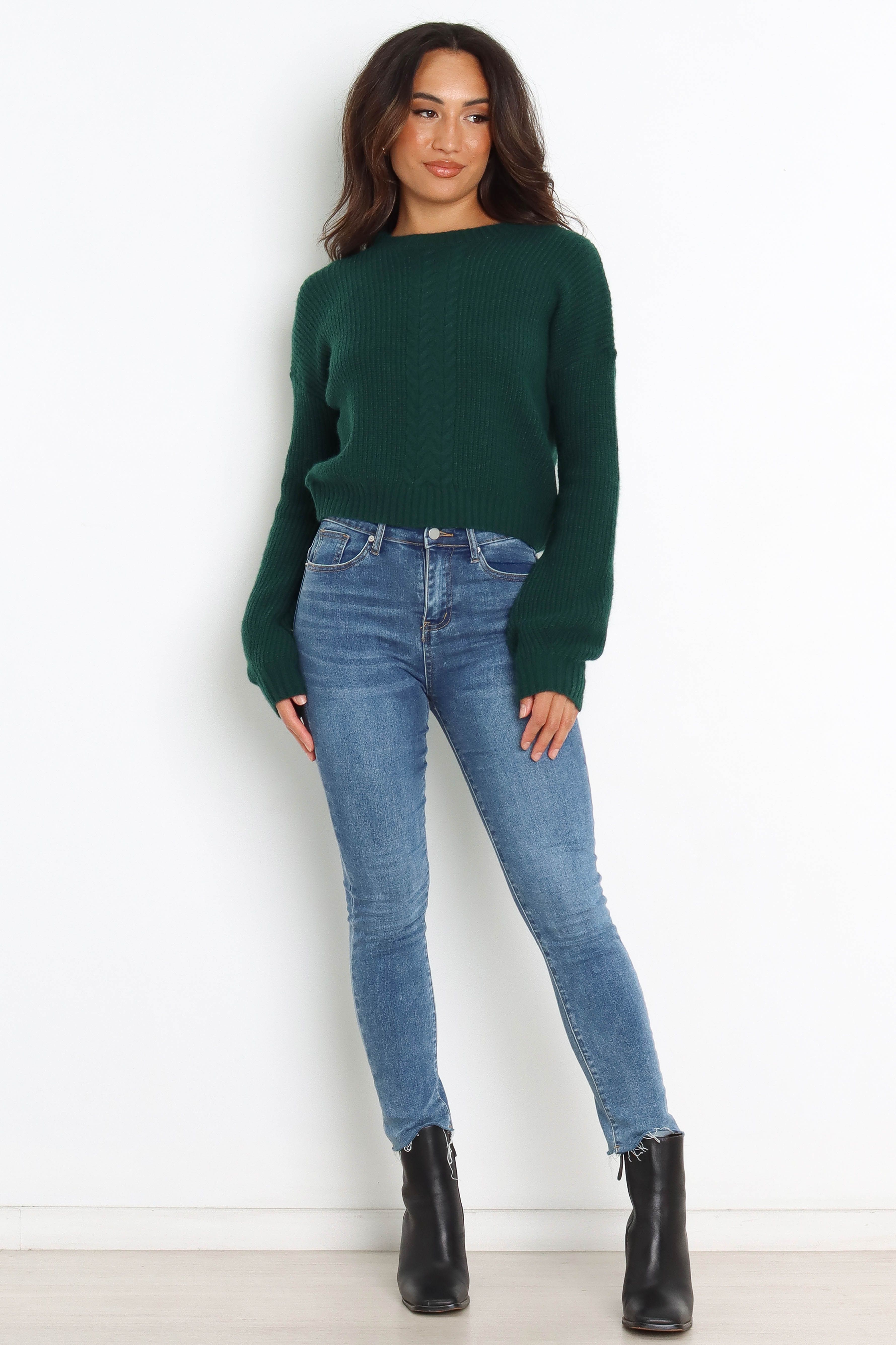 Henrie Knit Sweater - Emerald sold by Petal & Pup product image thumbnail 9
