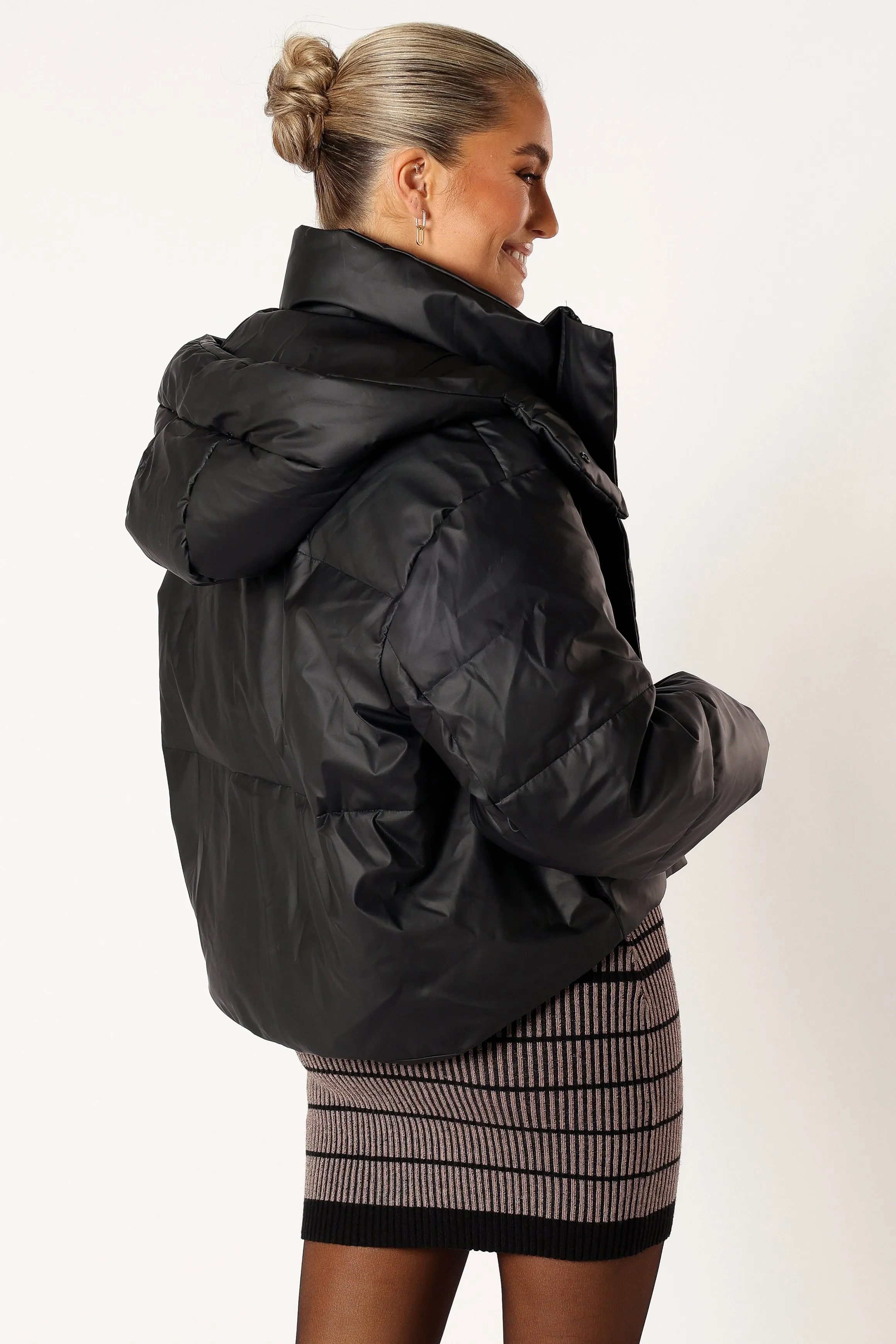 Tania Puffer Jacket - Black sold by Petal & Pup product image thumbnail 3