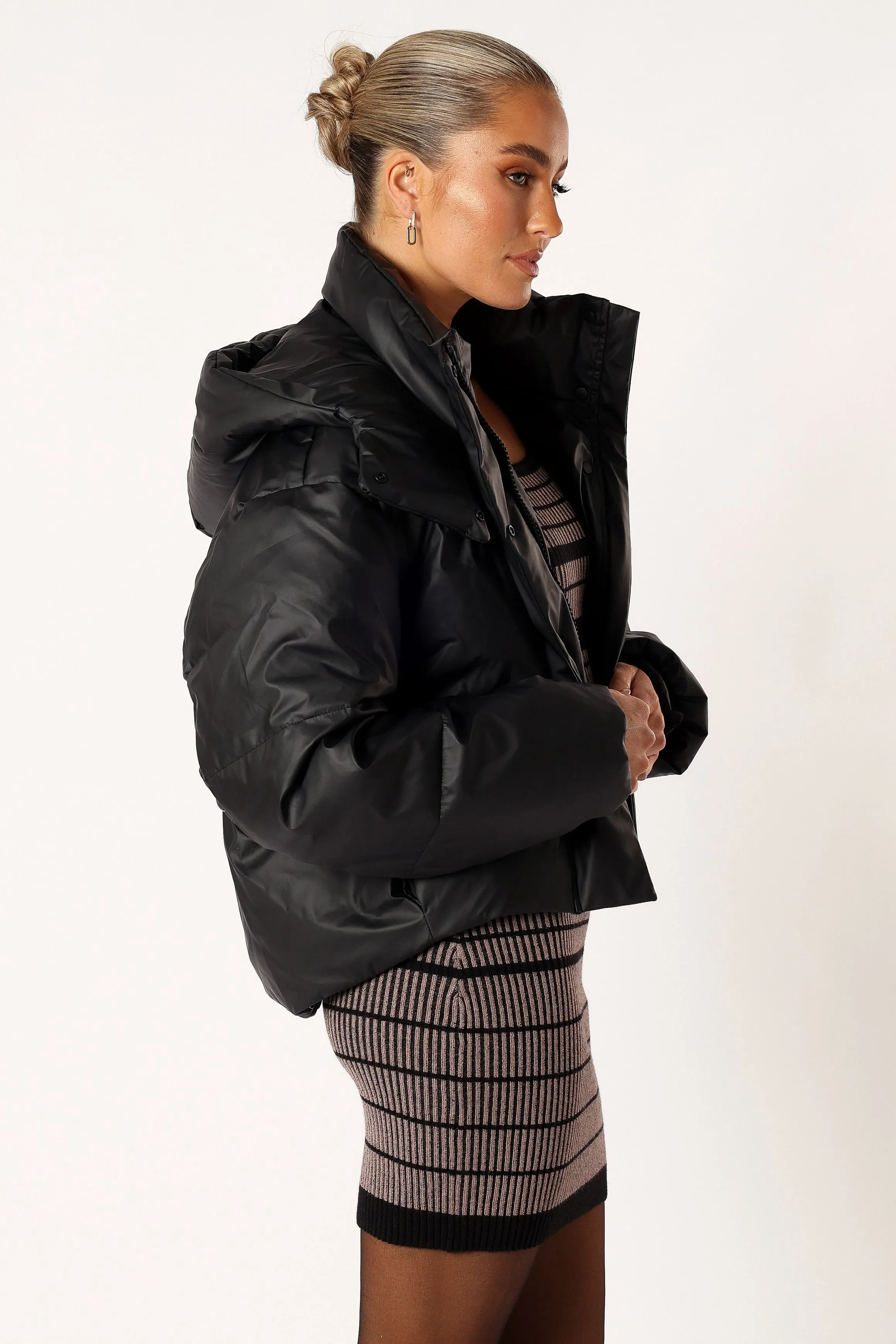 Tania Puffer Jacket - Black sold by Petal & Pup product image thumbnail 5