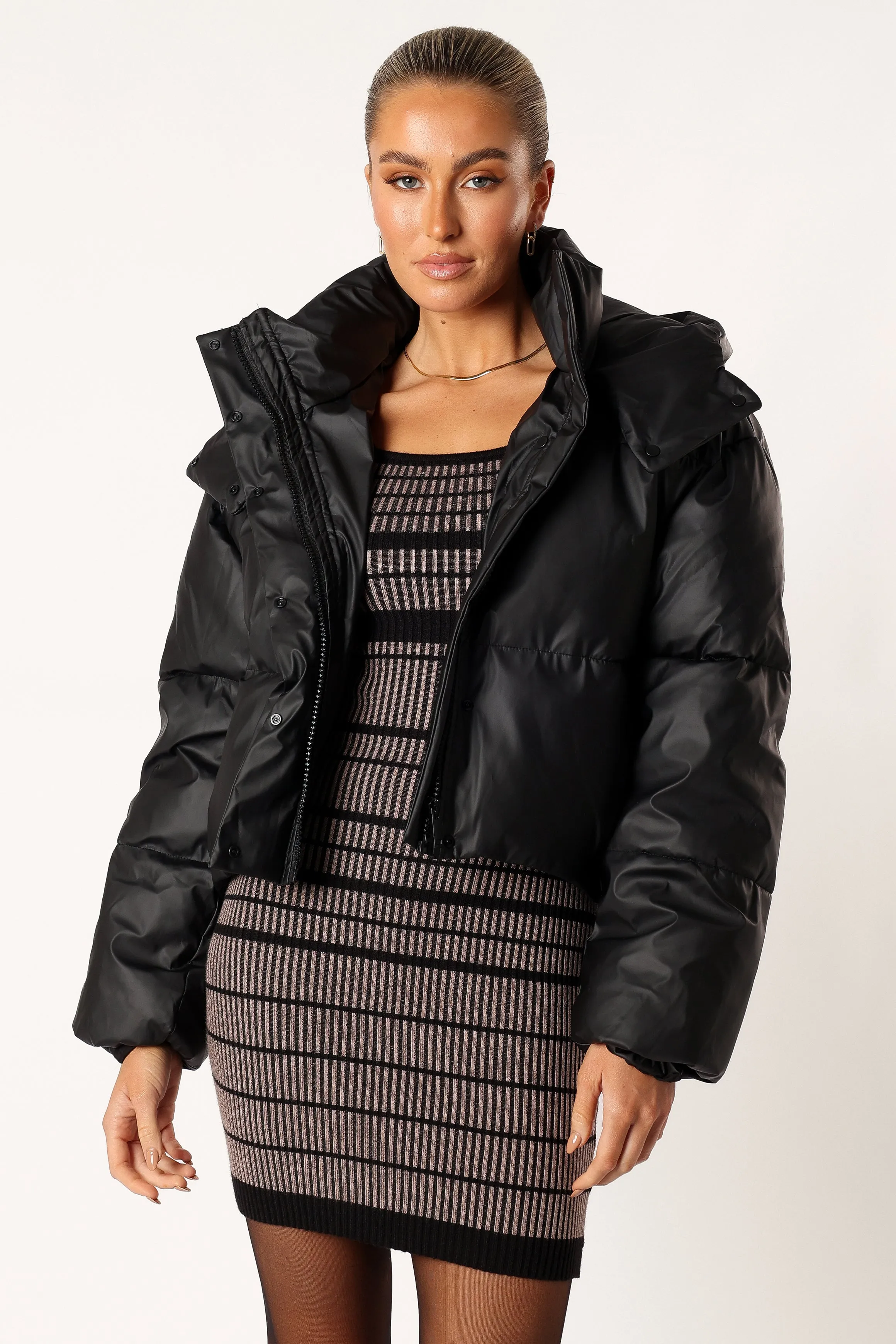 Tania Puffer Jacket - Black sold by Petal & Pup product image thumbnail 4