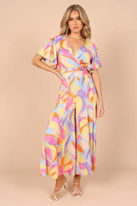 Luis Wide Leg Pants - Blue Multi sold by Petal & Pup