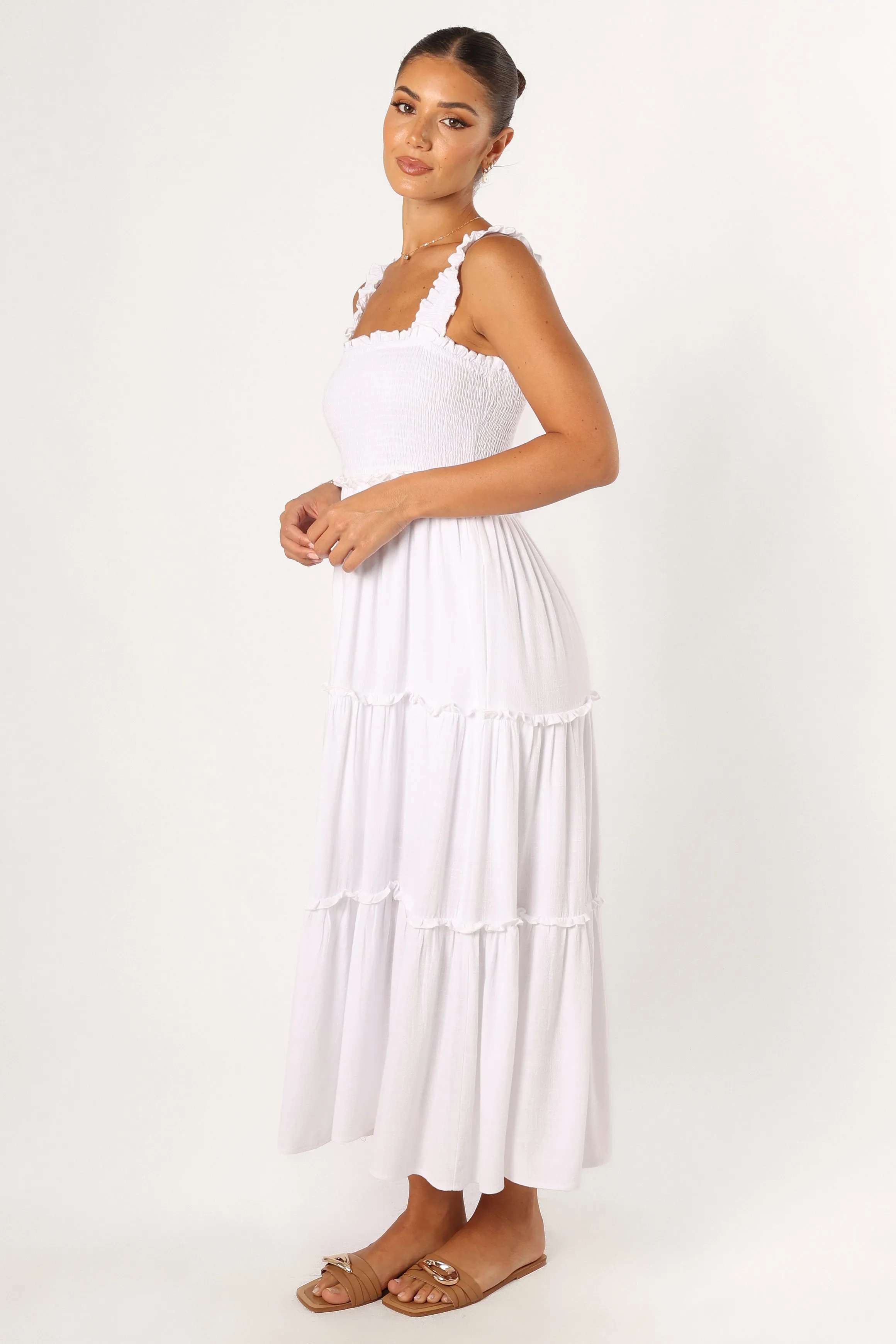 Serafina Maxi Dress - White sold by Petal & Pup product image thumbnail 4