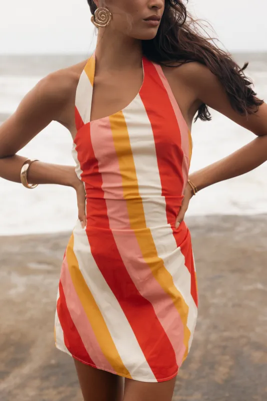 Silanzo Mini Dress - Pink Stripe made by Petal & Pup