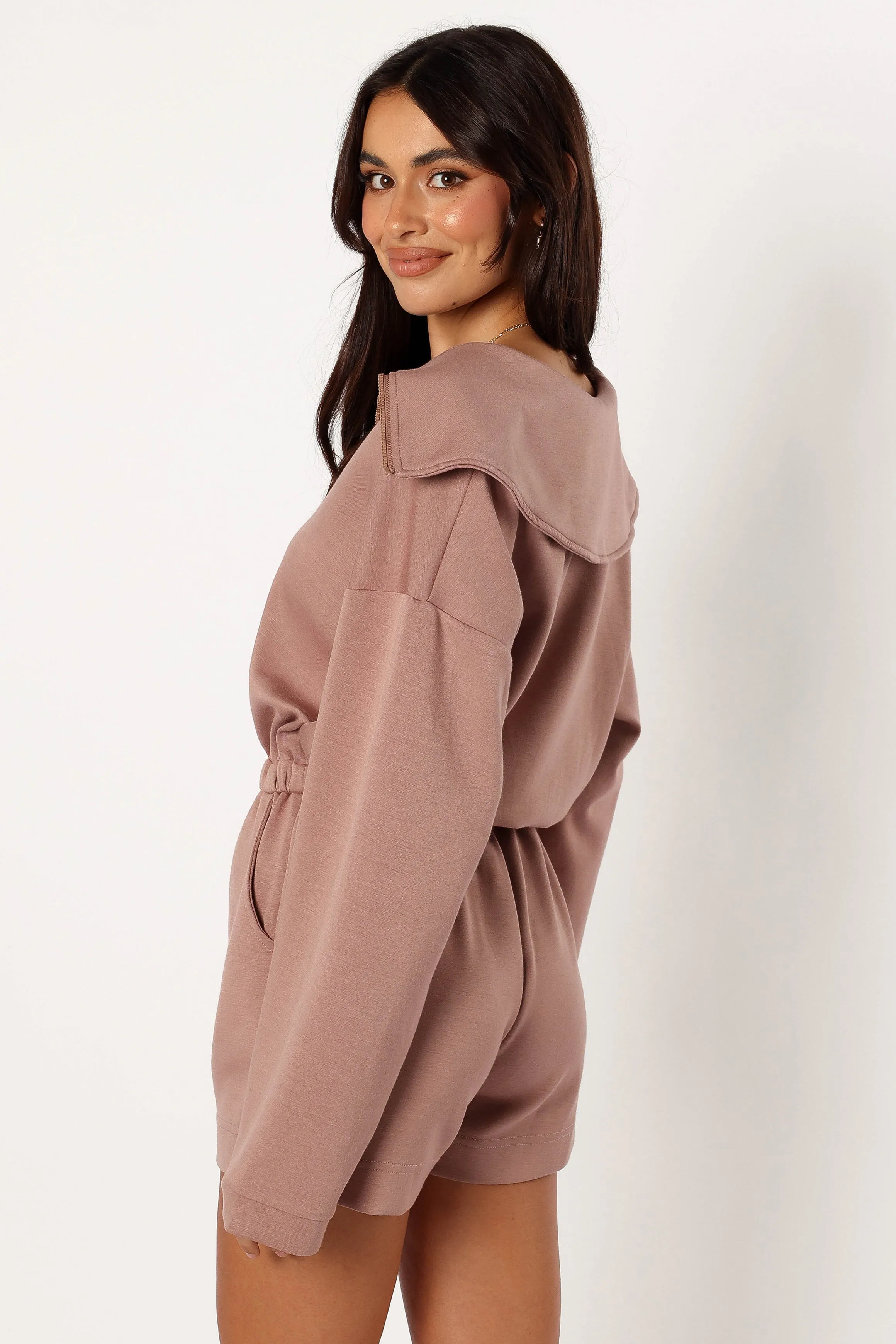 Peri Sweater Romper - Mocha sold by Petal & Pup product image thumbnail 3