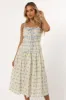 Felicity Midi Dress - Ivory Blue sold by Petal & Pup