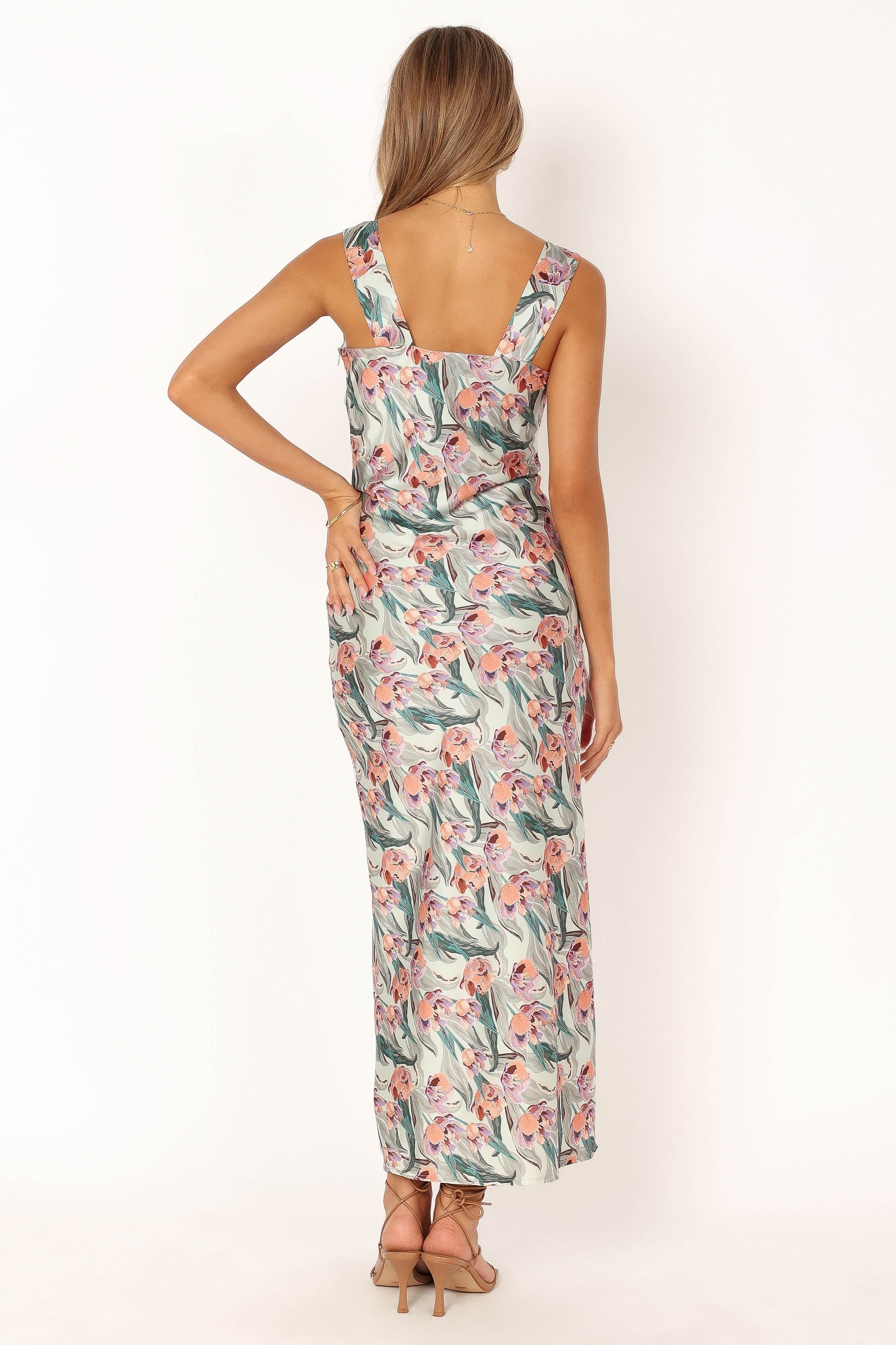 Carson Slip Maxi Dress - Sage Multi sold by Petal & Pup product image thumbnail 5