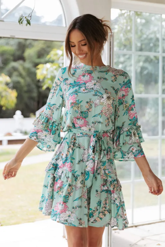 Tiziana Dress - Mint sold by Petal & Pup