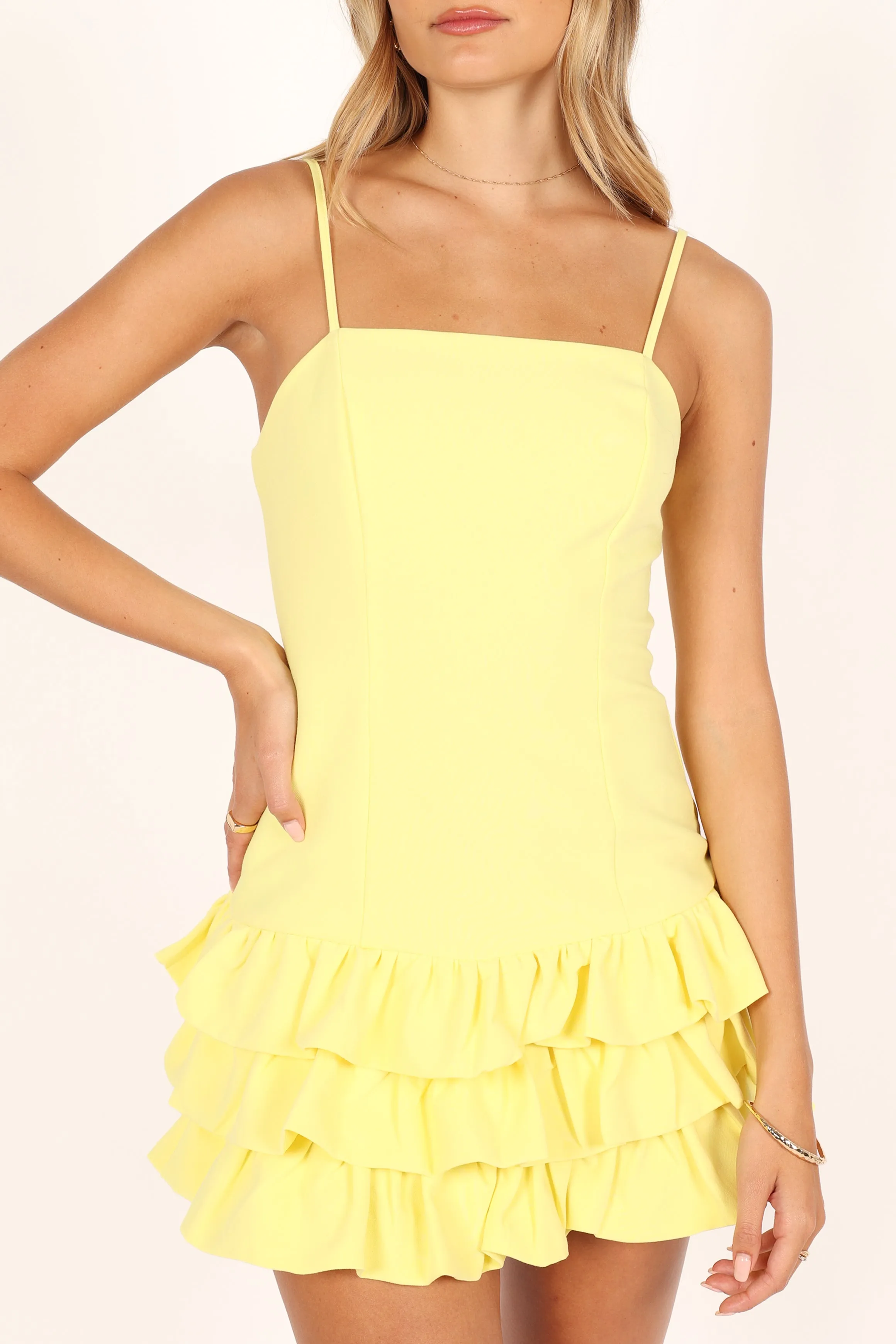 Junee Mini Dress - Lemon sold by Petal & Pup product image thumbnail 2