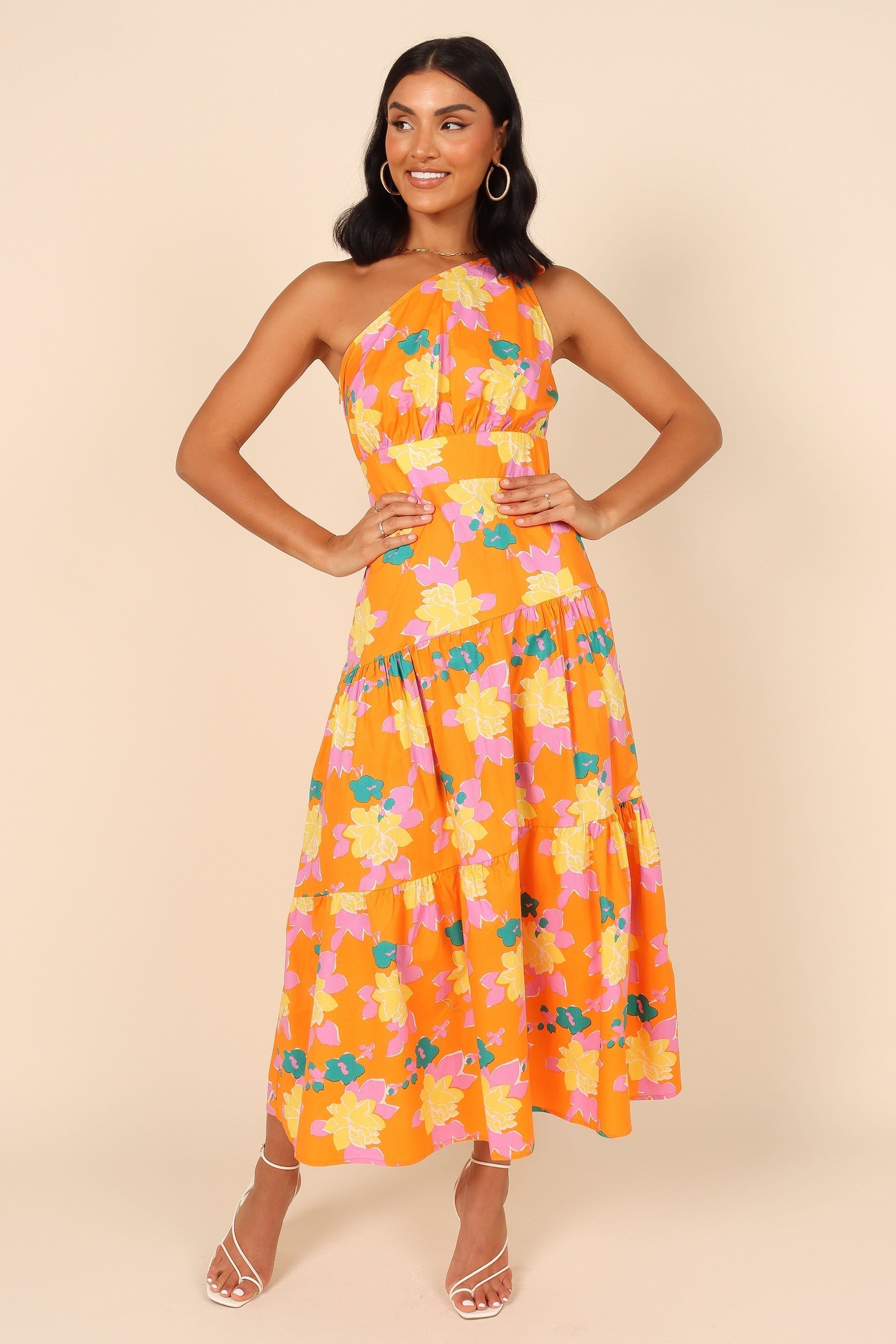 Kiari One Shoulder Dress - Orange sold by Petal & Pup product image thumbnail 3