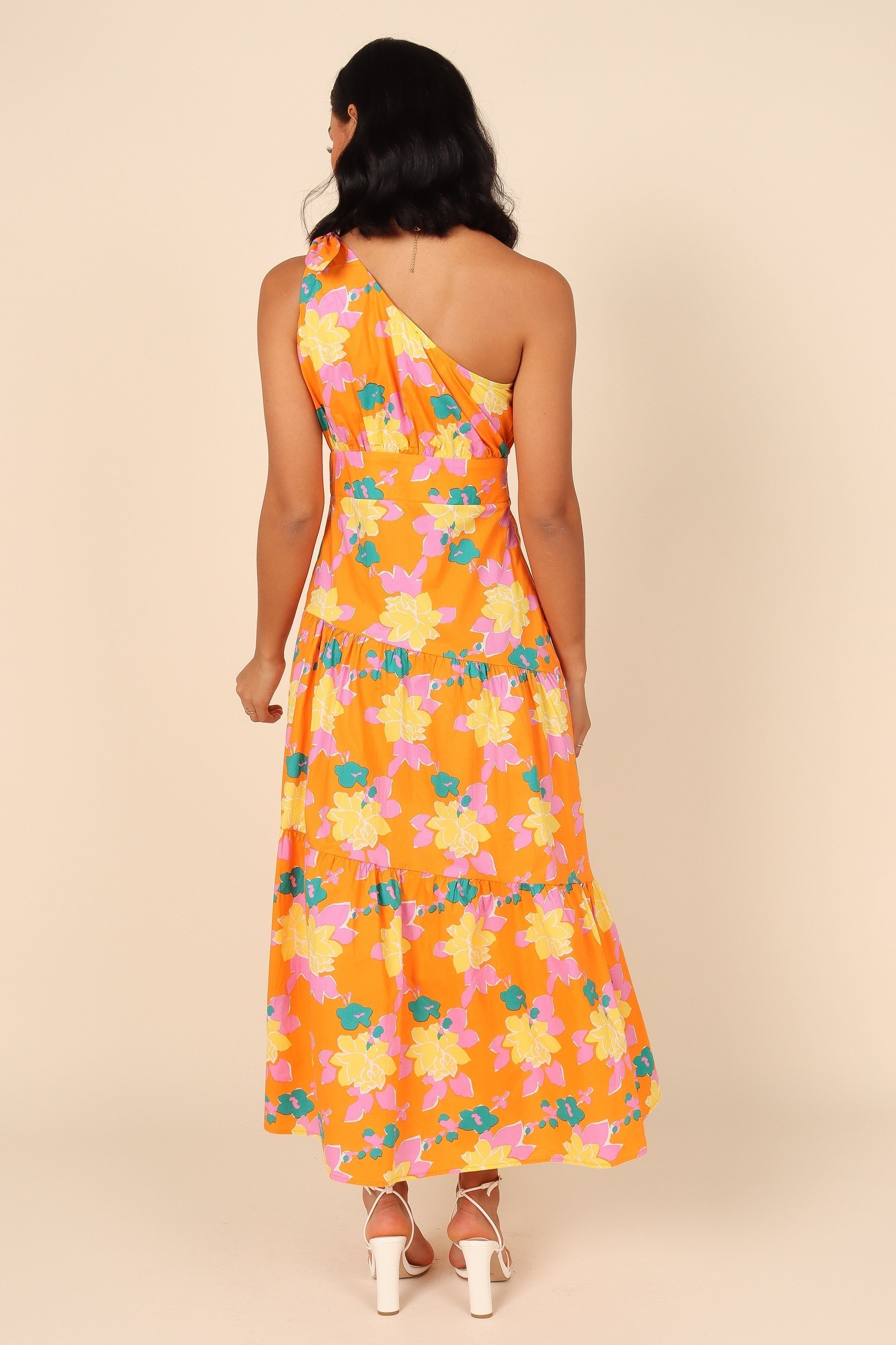 Kiari One Shoulder Dress - Orange sold by Petal & Pup product image thumbnail 5