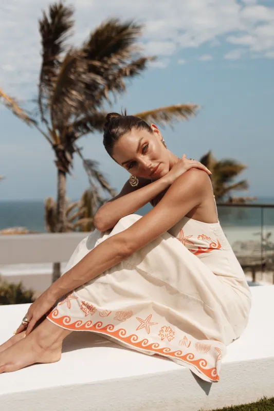 Ceecee Maxi Dress - Beige sold by Petal & Pup