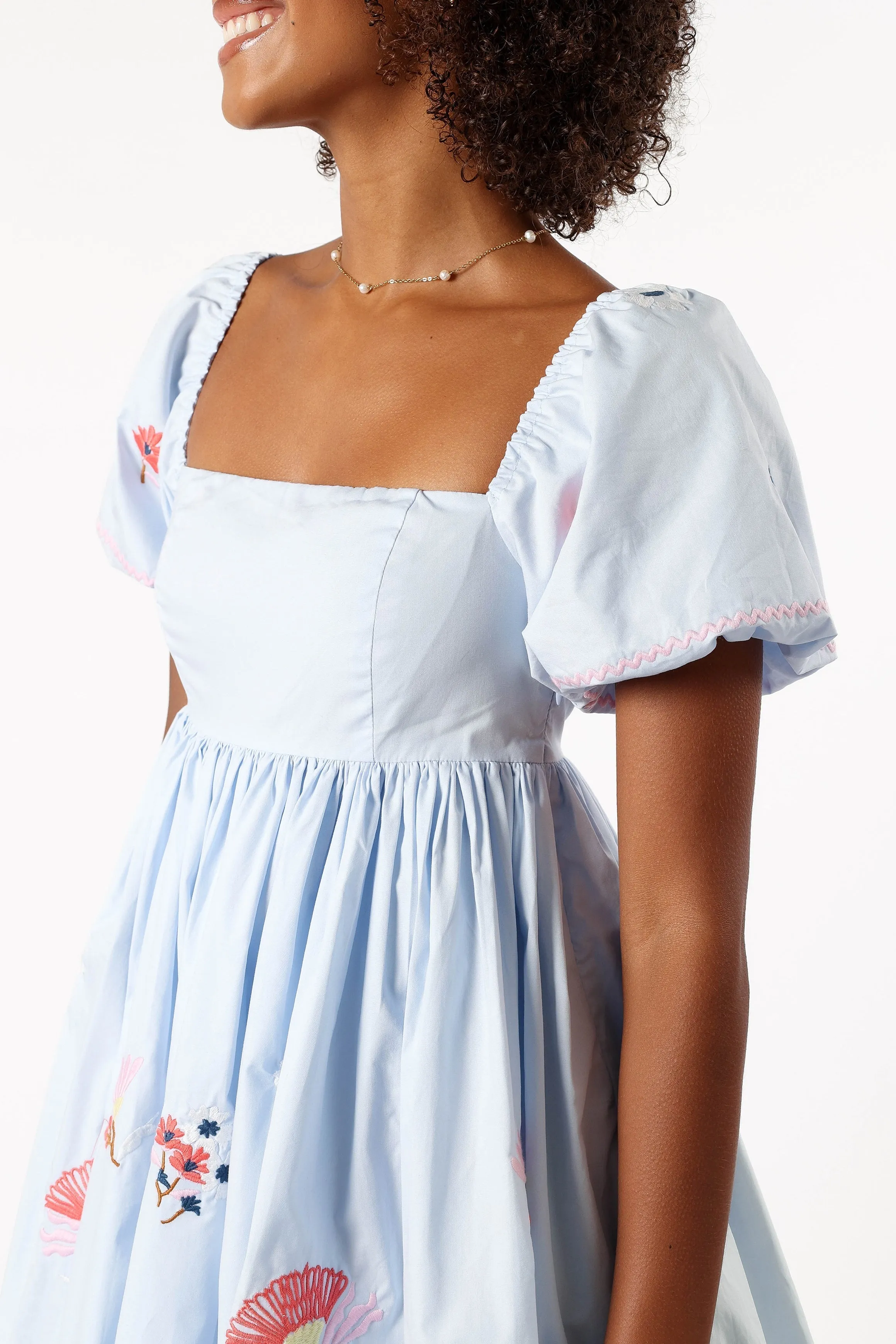 Dianna Mini Dress - Blue sold by Petal & Pup product image thumbnail 2