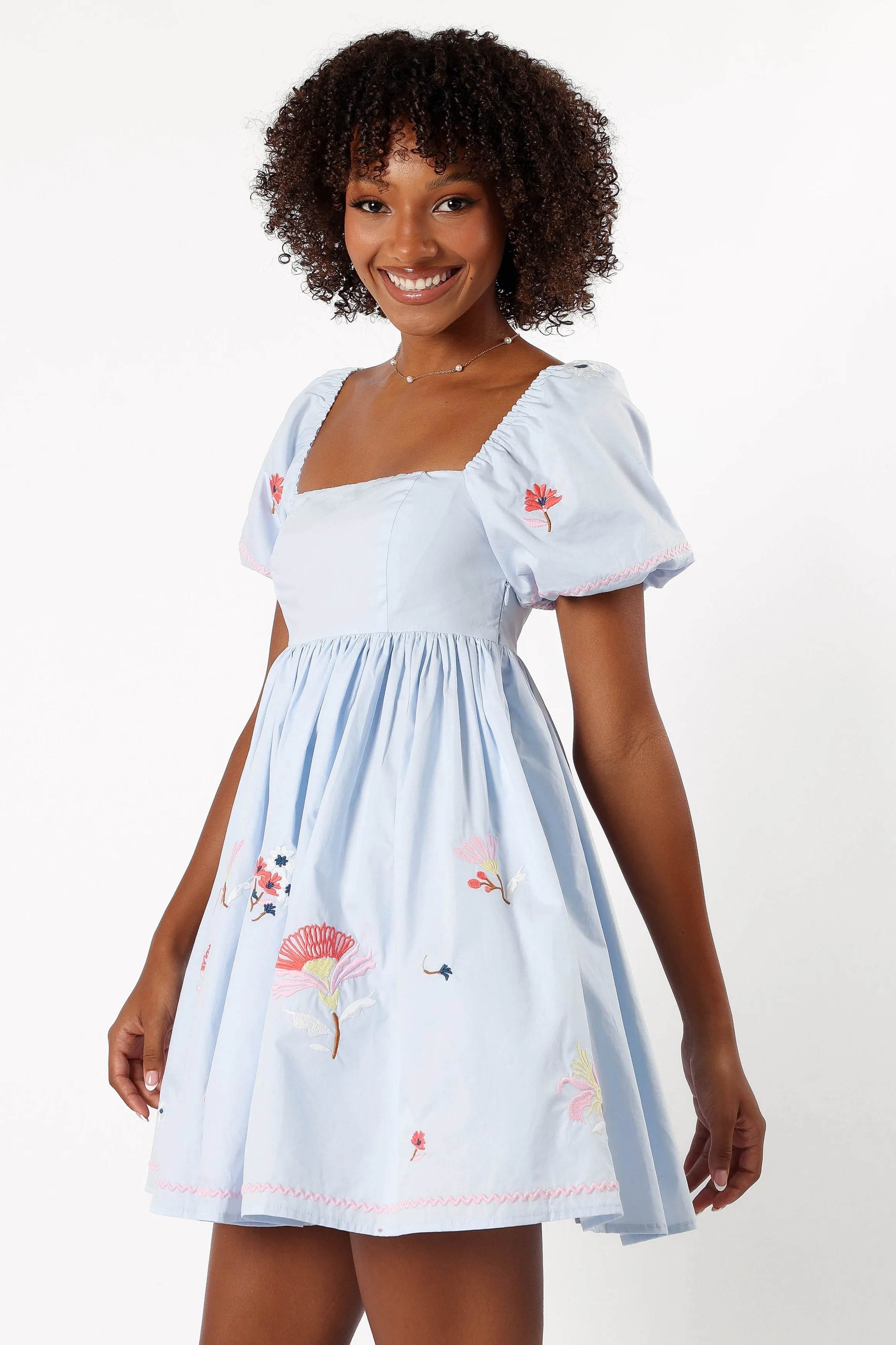 Dianna Mini Dress - Blue sold by Petal & Pup product image thumbnail 4