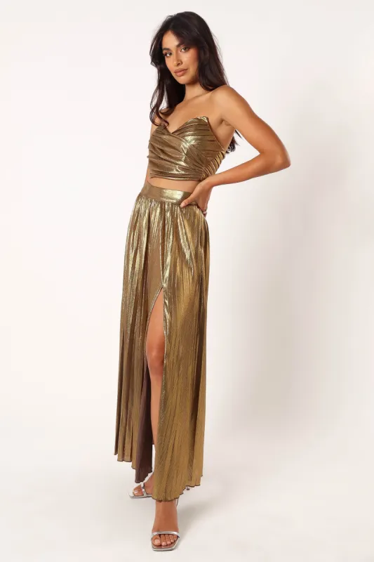 Hana Two Piece Set - Gold sold by Petal & Pup