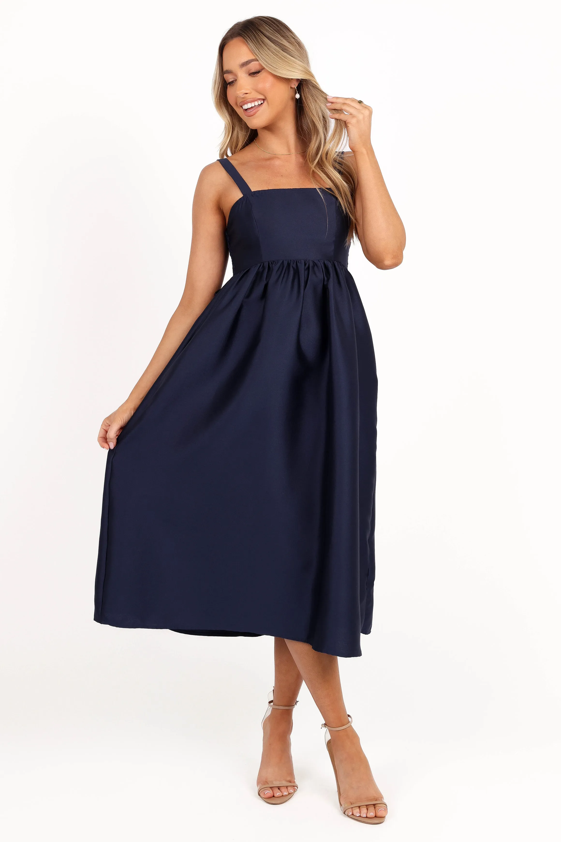 Isla Midi Dress - Navy sold by Petal & Pup product image thumbnail 3