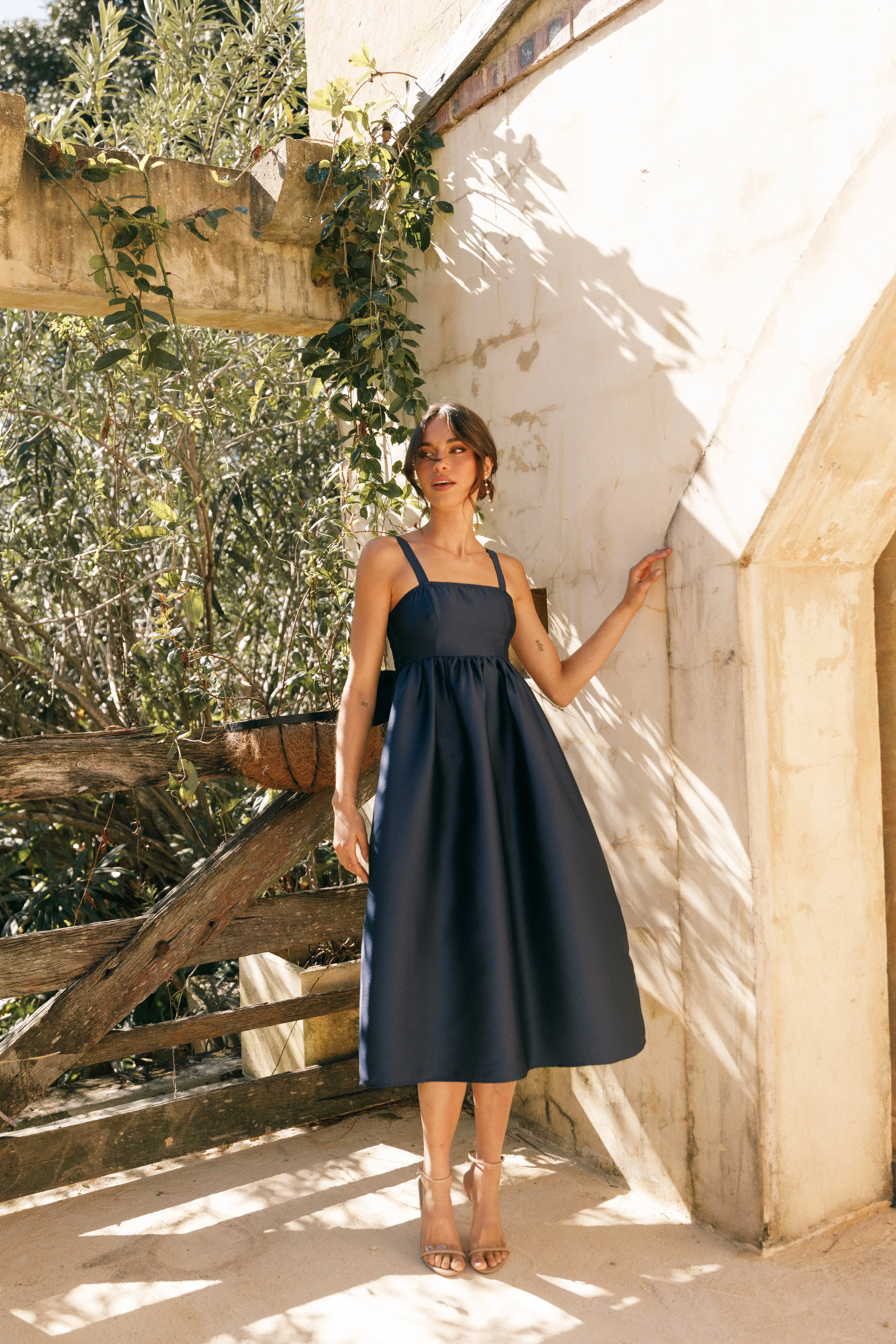 Isla Midi Dress - Navy sold by Petal & Pup product image thumbnail 2