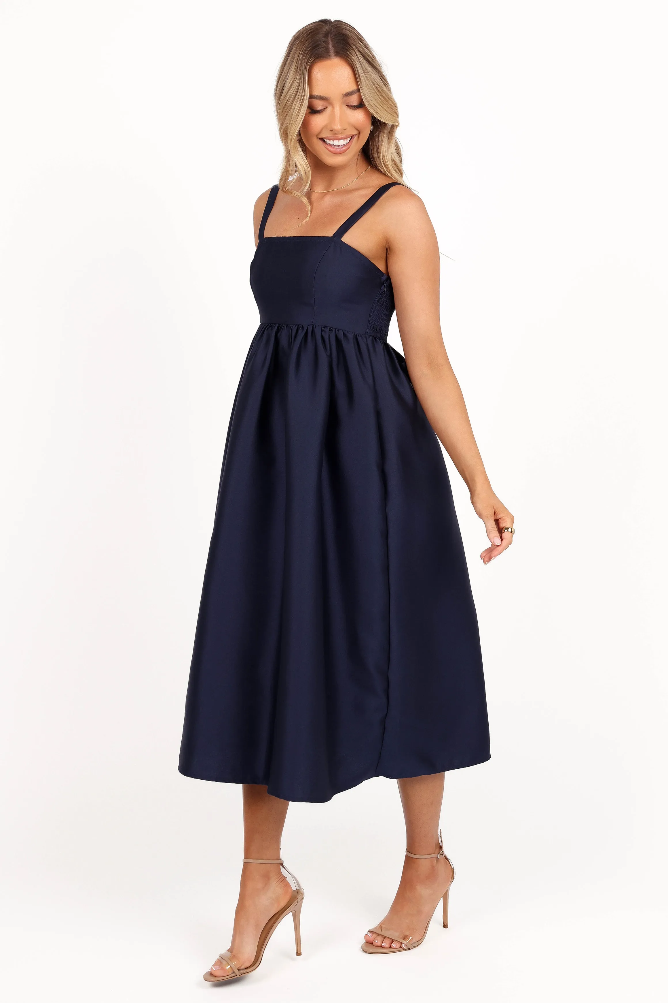 Isla Midi Dress - Navy sold by Petal & Pup product image thumbnail 5