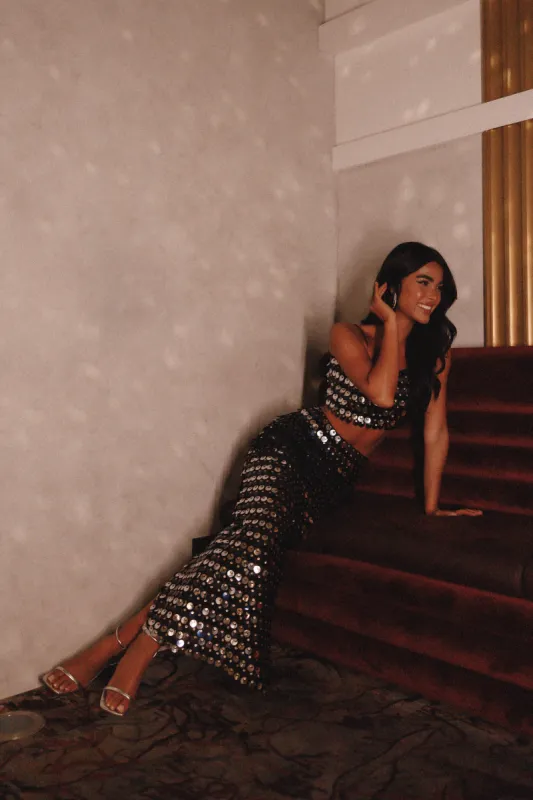 Cortez Maxi Skirt - Black sold by Petal & Pup