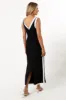 Esme Maxi Dress - Black White sold by Petal & Pup